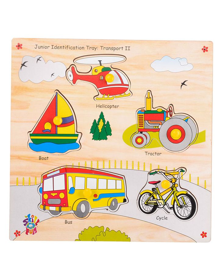 Skillofun - Junior Identification Wooden Tray Transport I-picture-12