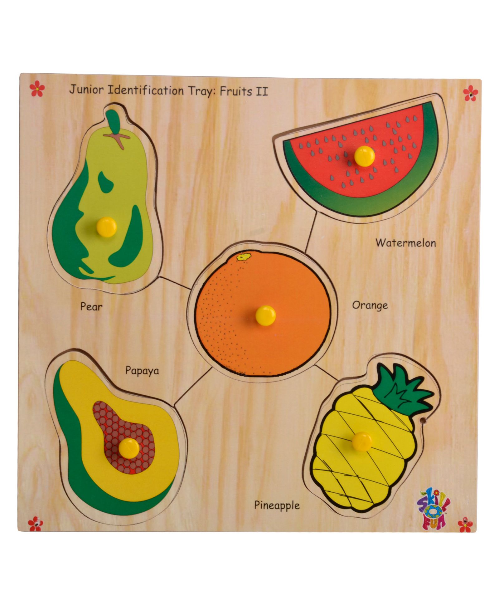 Skillofun - Wooden Junior Identification Tray Fruits-picture-19