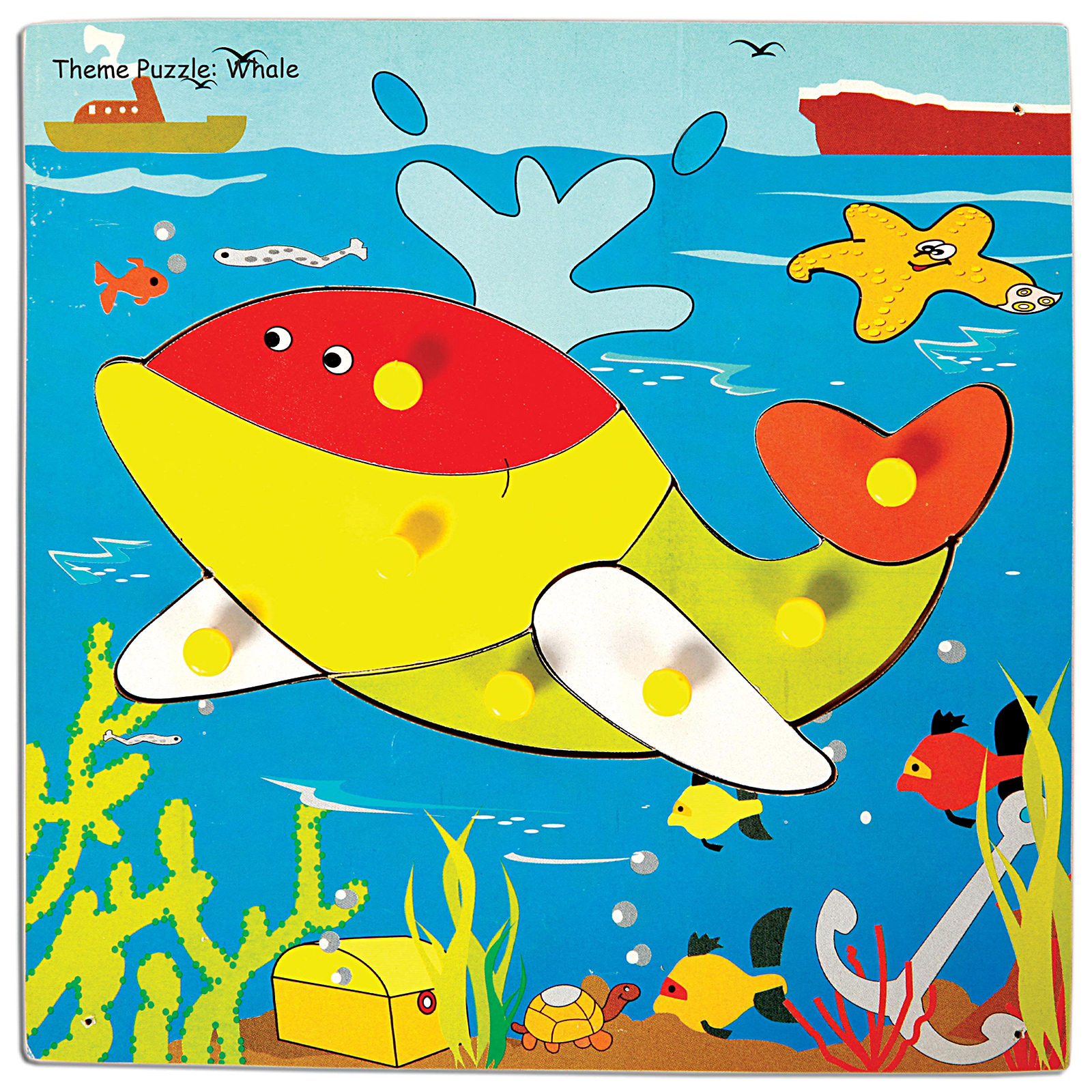 Skillofun - Theme Wooden Puzzle Standard Whale-image-10
