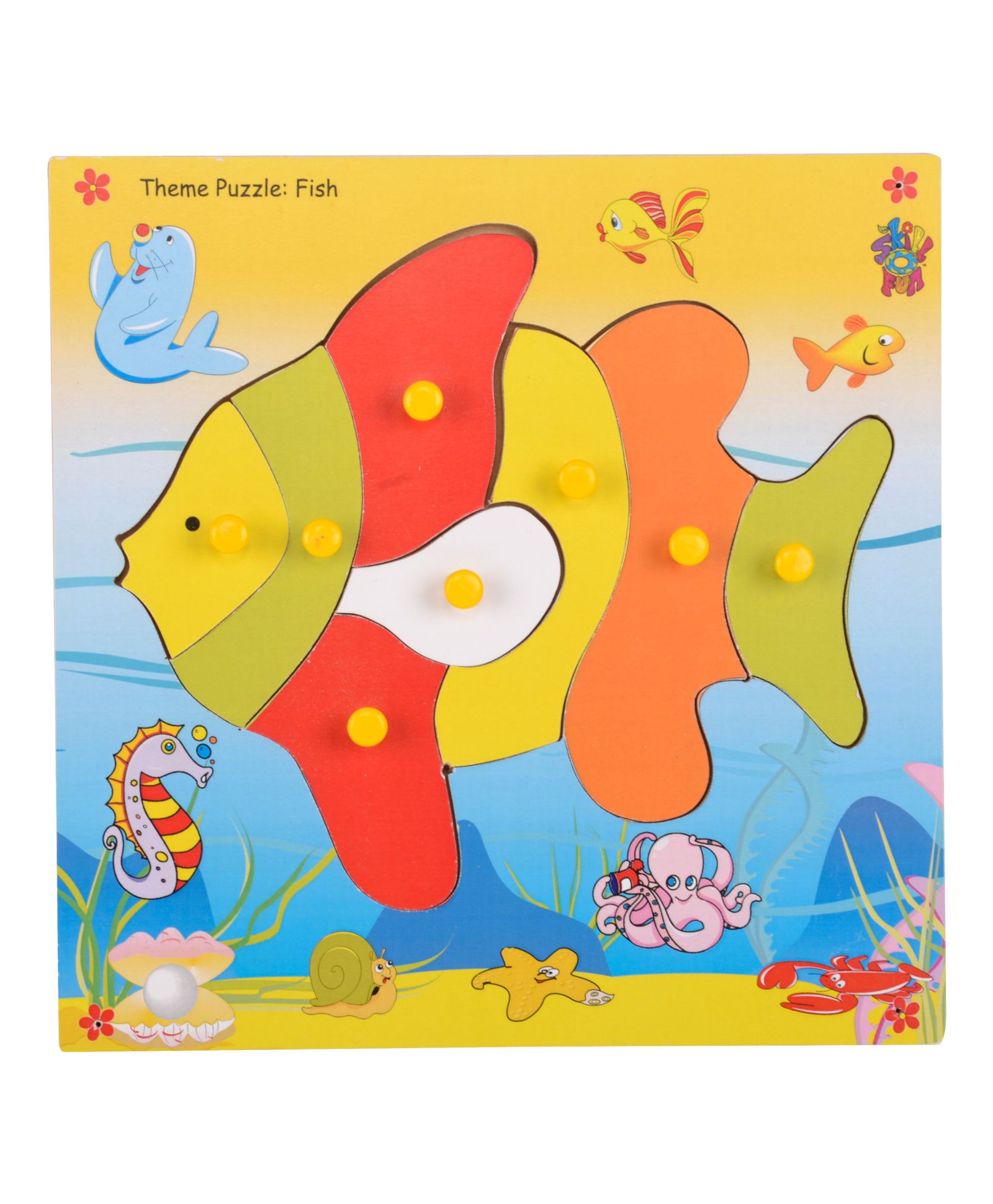 Skillofun - Theme Wooden Puzzle Standard Fish-picture-1