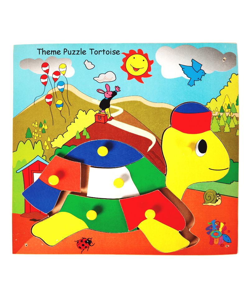 Skillofun - Theme Wooden Puzzle Standard Tortoise With Cap-picture-18