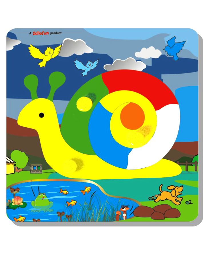 Skillofun - Theme Wooden Puzzle Standard Snail-picture-30