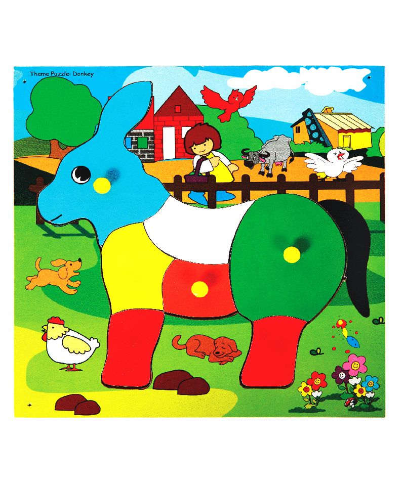Skillofun - Theme Wooden Puzzle Standard Donkey-picture-49