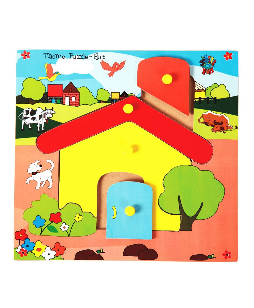 Skillofun - Theme Wooden Puzzle Standard Hut-picture-2