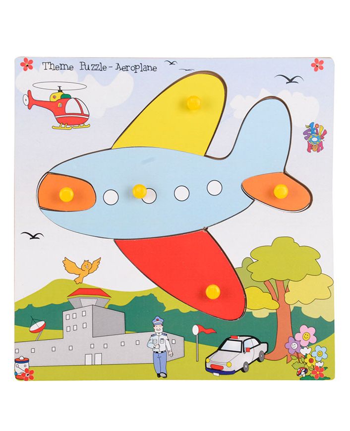 Skillofun - Wooden Theme Puzzle Standard Aeroplane-picture-23