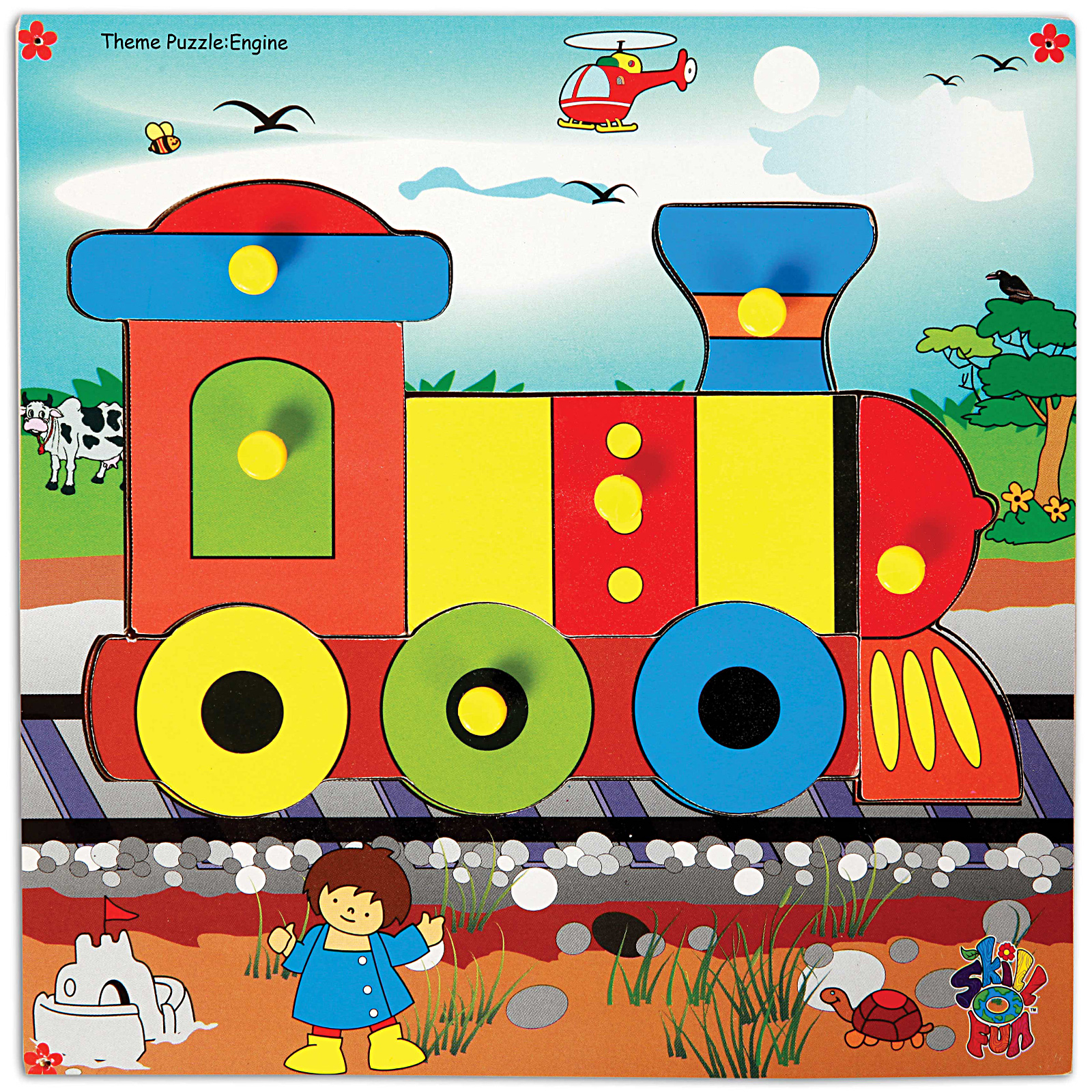 Skillofun Theme Wooden Puzzle Standard Engine-picture-14