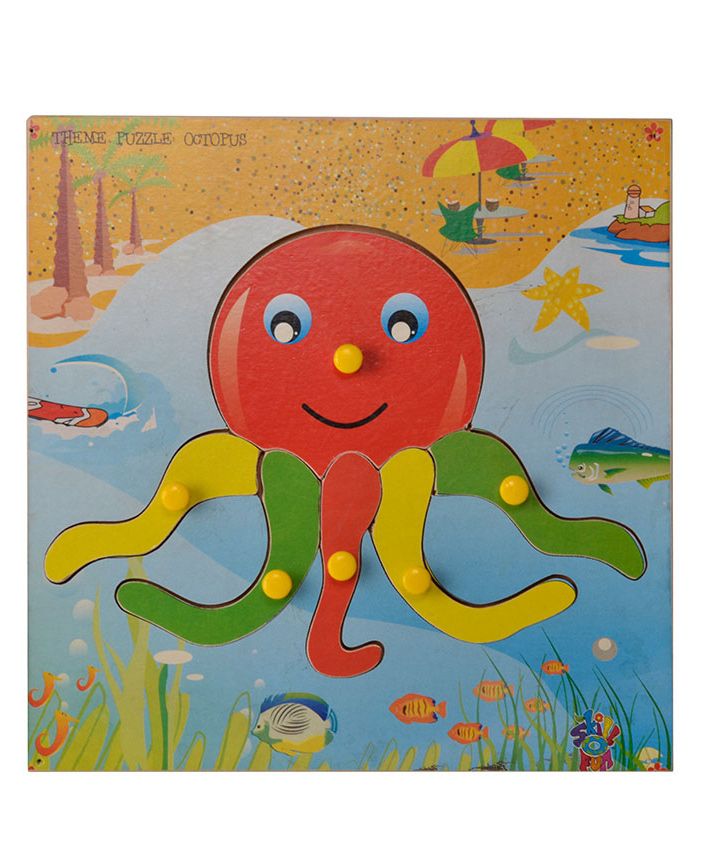 Skillofun Theme Wooden Puzzle Standard - Octopus-image-20