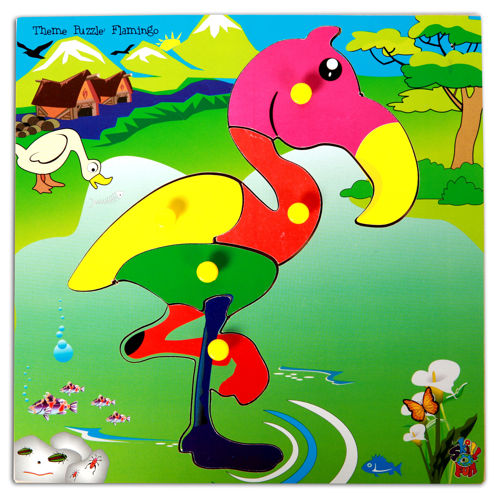 Skillofun - Theme Wooden Puzzle Standard Flamingo-picture-21