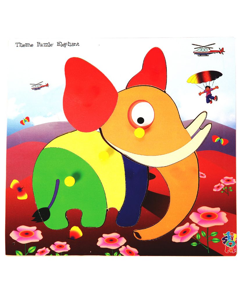 Skillofun - Theme Wooden Puzzle Standard Elephant-image-14