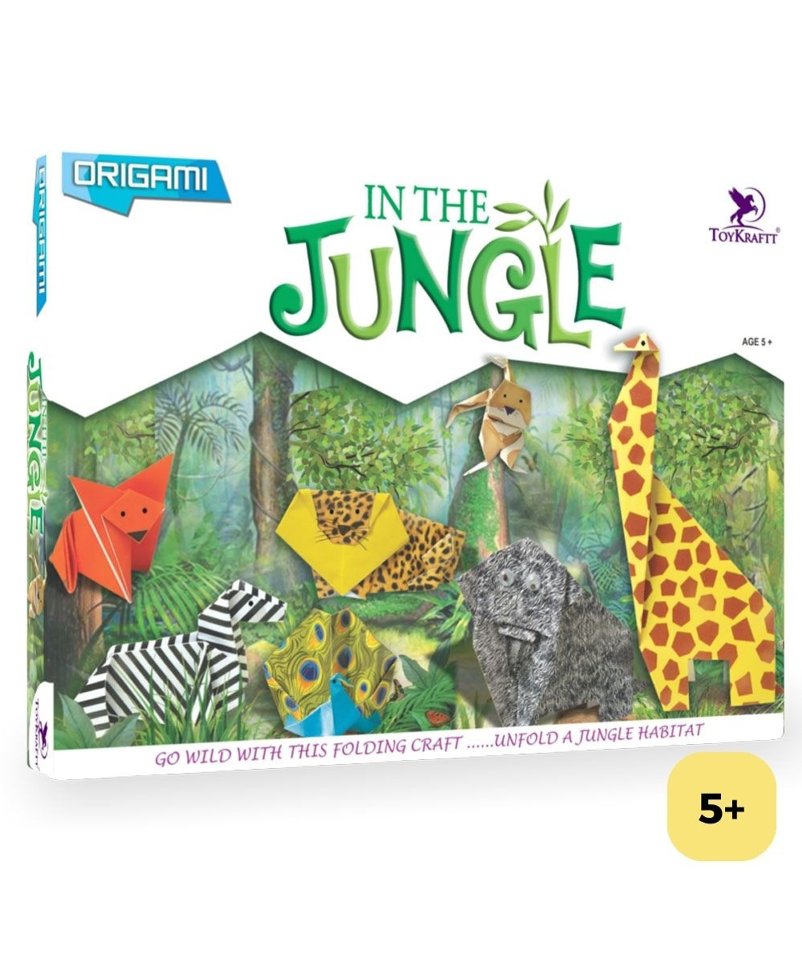 toykraftt Toy Craft Jungle Theme Origami Kit - Multicolor-picture-17
