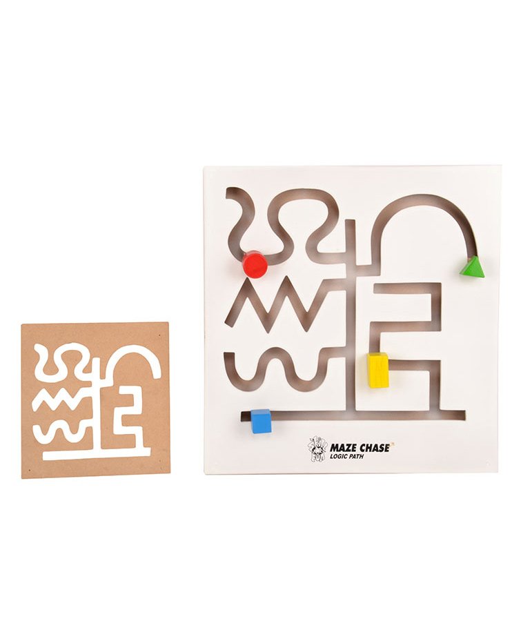 Skillofun - Wooden Maze Chase Logic Path-image-38