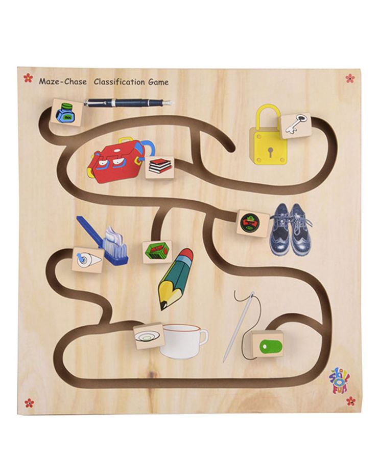 Skillofun - Wooden Maze Chase Classification Game-picture-23