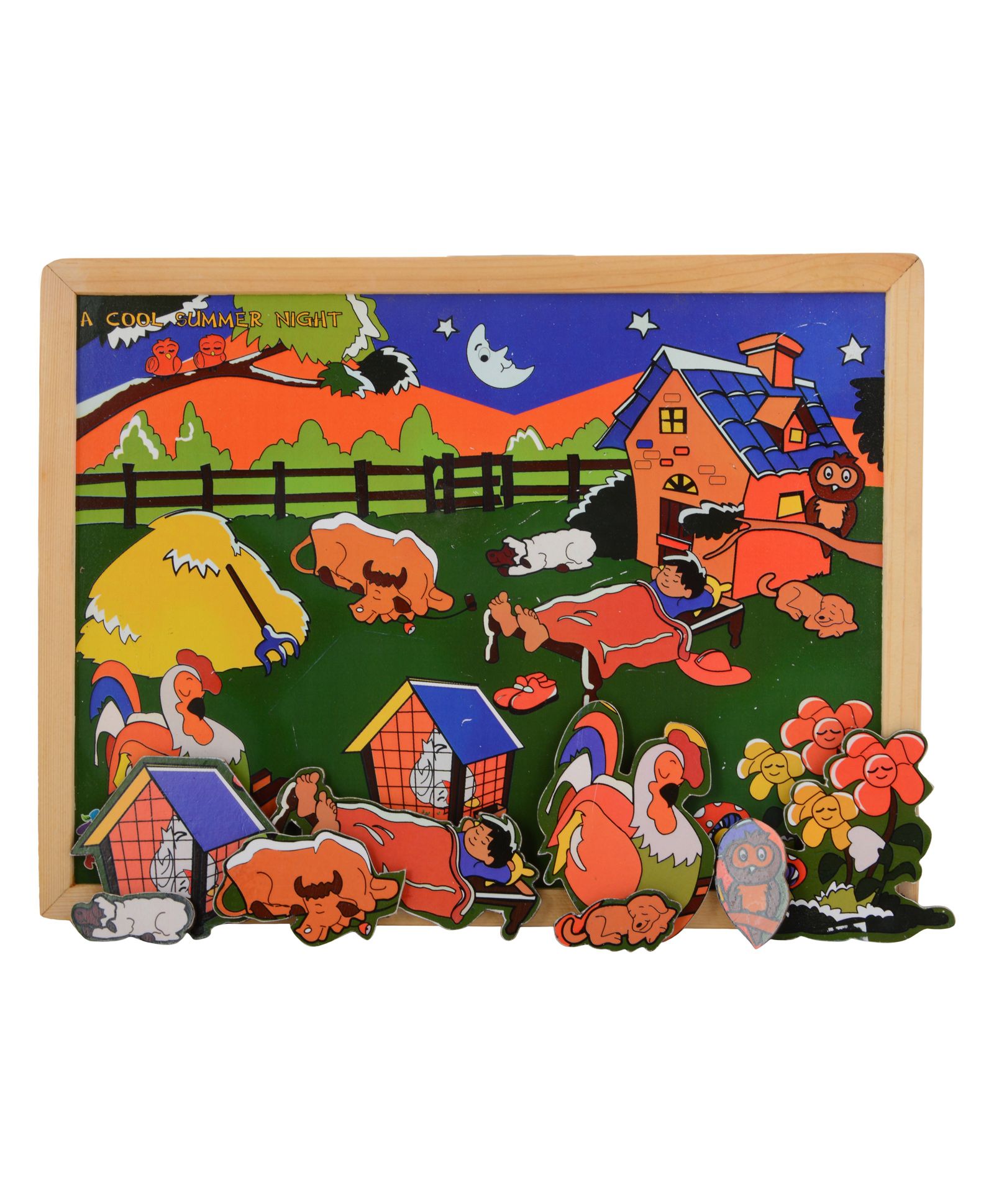 skillofun Wooden And Magnetic Twin Play Tray A Cool Summer Night-picture-3