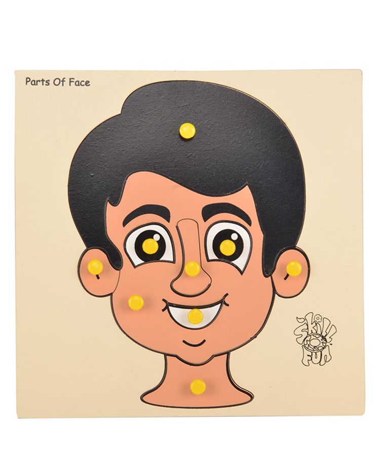 Skillofun - Parts Of Face Wooden Tray-picture-48