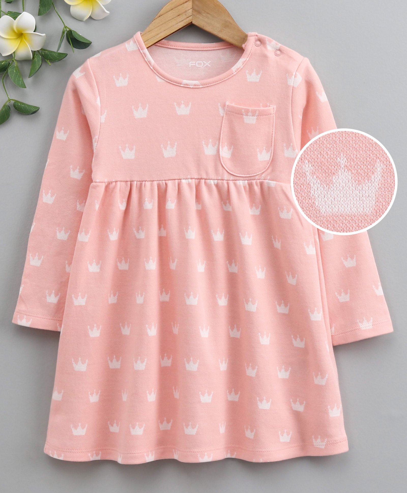 full sleeve frock for baby girl