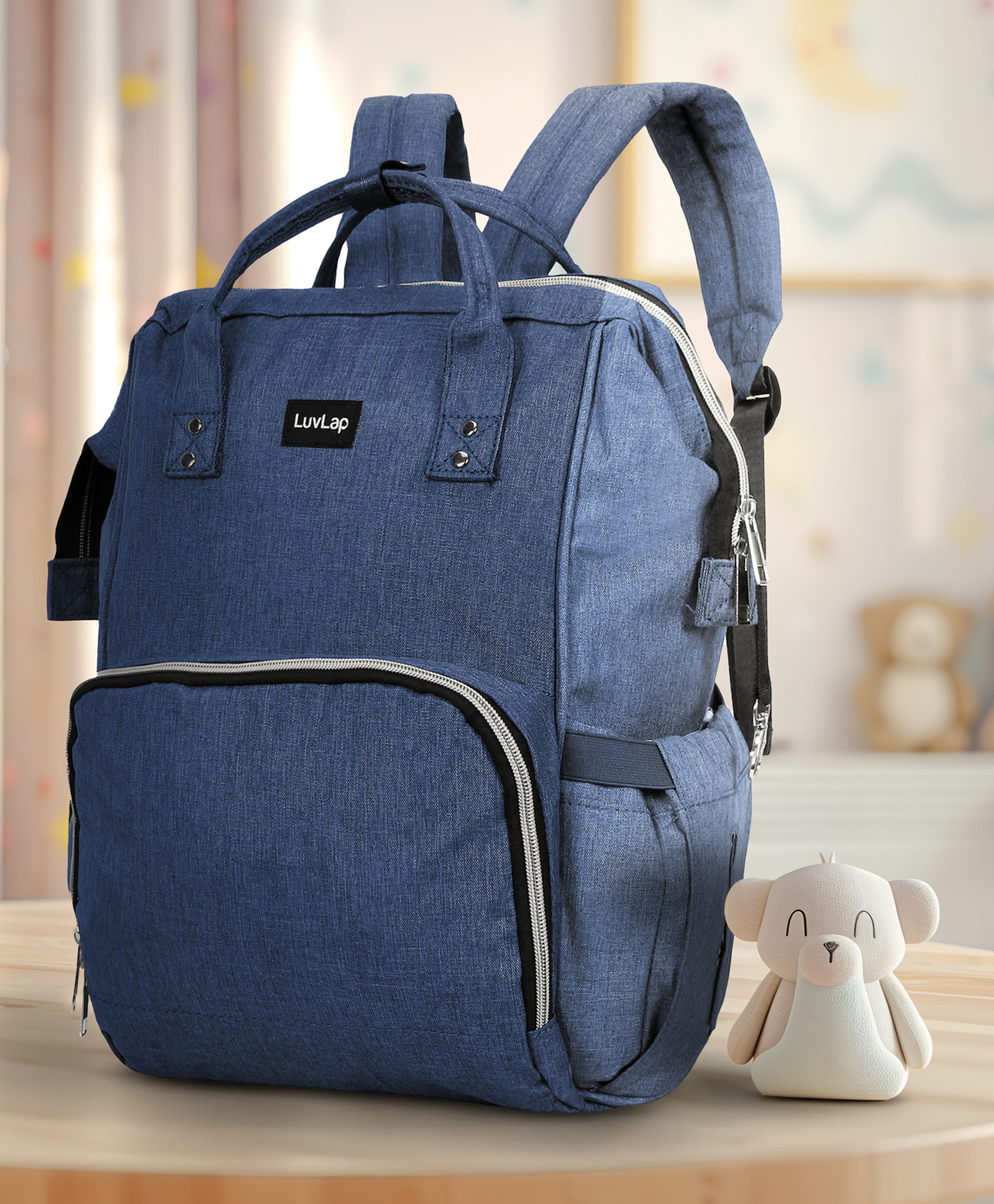 LuvLap Multipurpose Diaper Bag - Blue