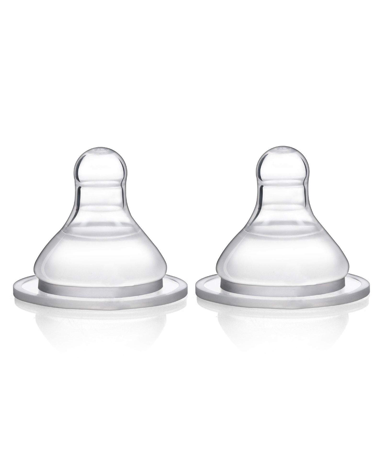 Babyhug Wide Neck Silicone Nipple Medium Flow - Pack of 2
