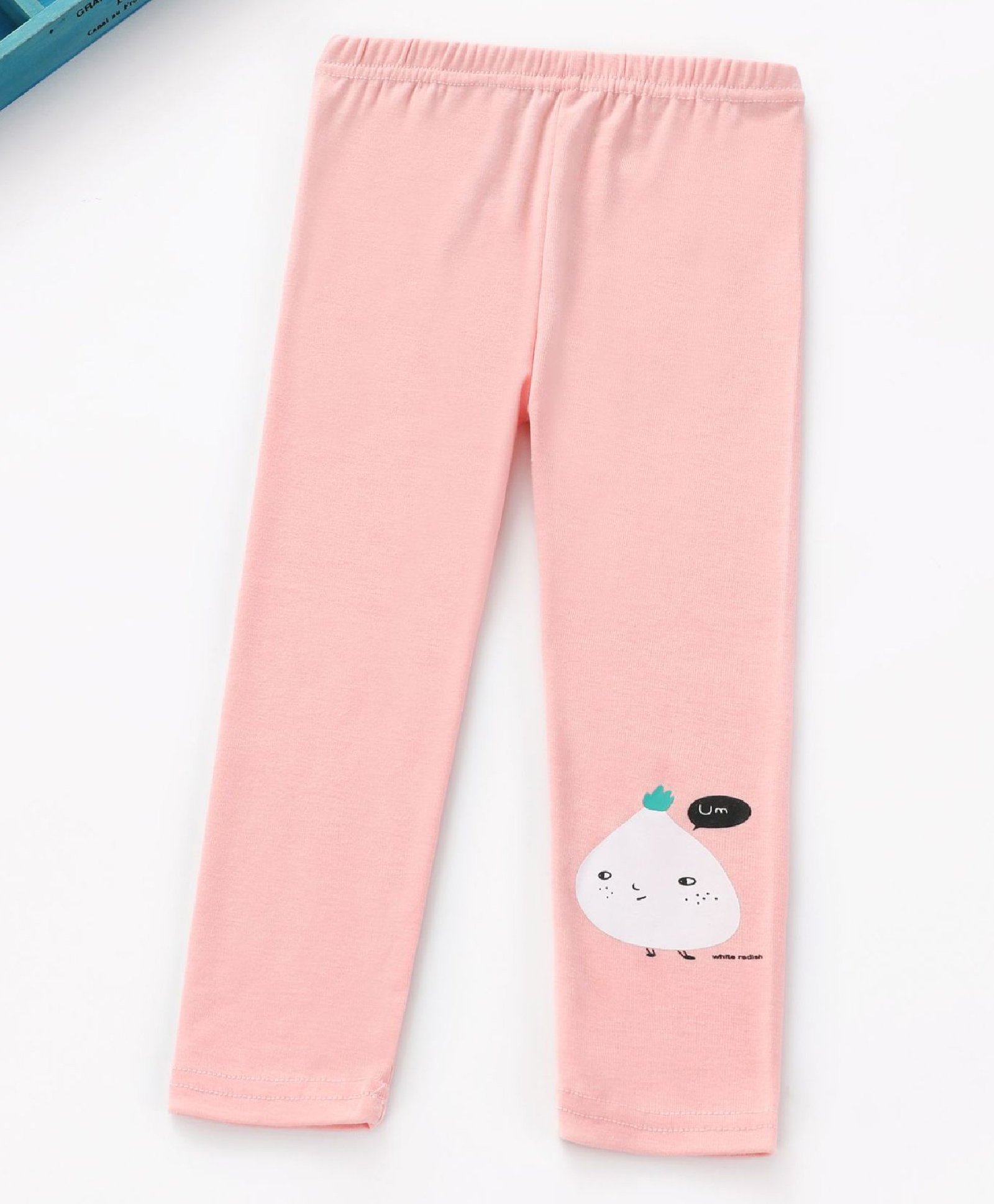 Kookie Kids Full Length Leggings Radish Print - Pink-picture-28
