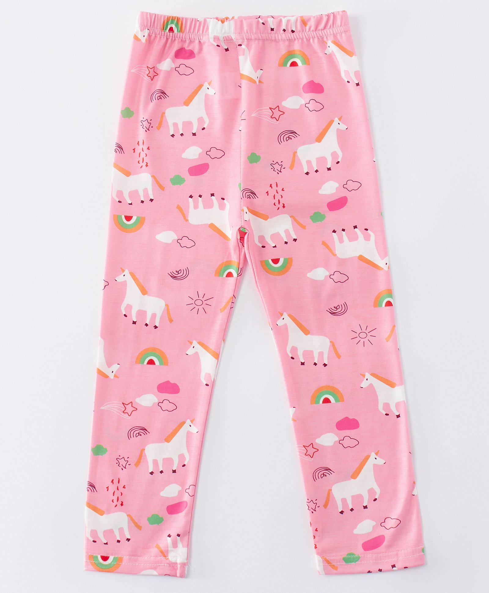 Kookie Kids Full Length Leggings Unicorn Print - Pink-picture-18