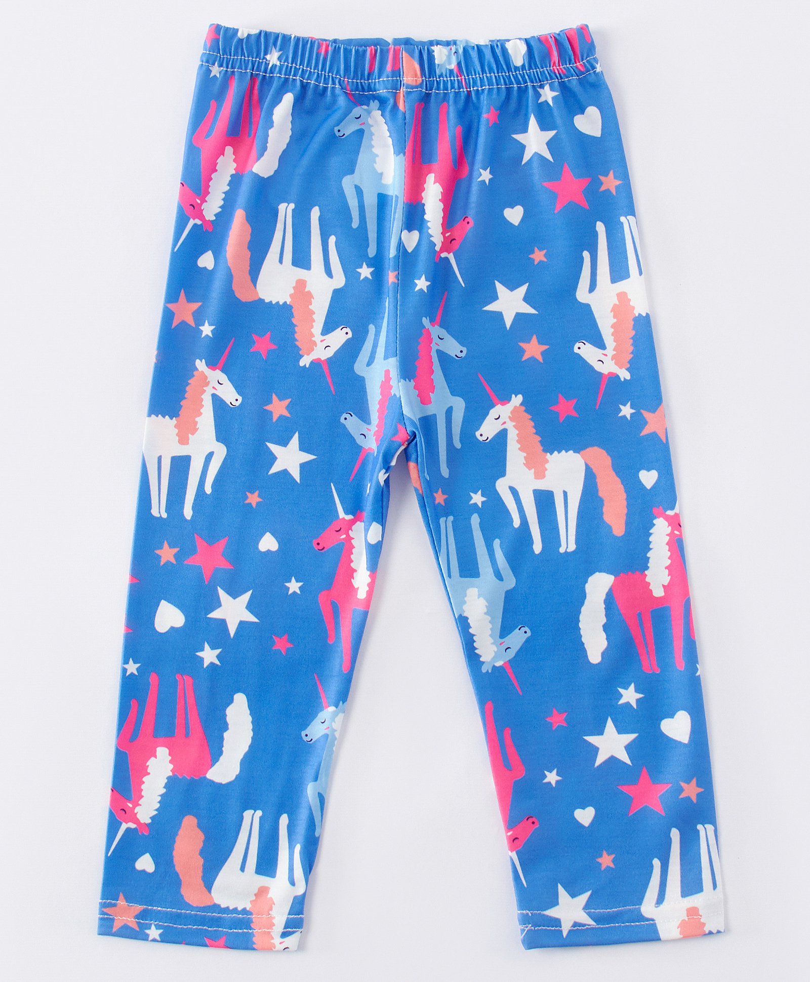 Kookie Kids Full Length Lounge Pant Unicorn Print - Blue-image-36