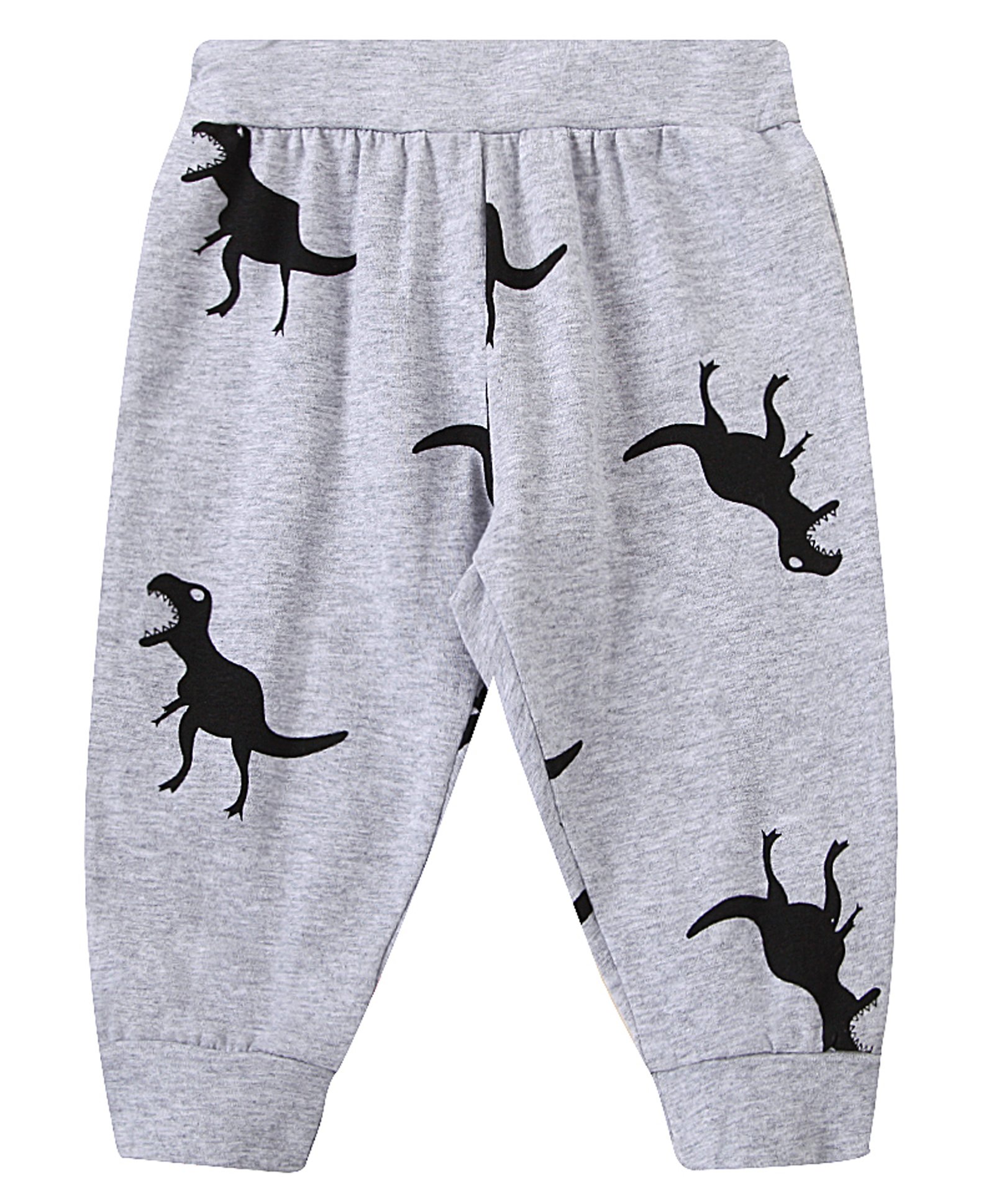 Kookie Kids Full Length Lounge Pant Dino Print - Grey-picture-16