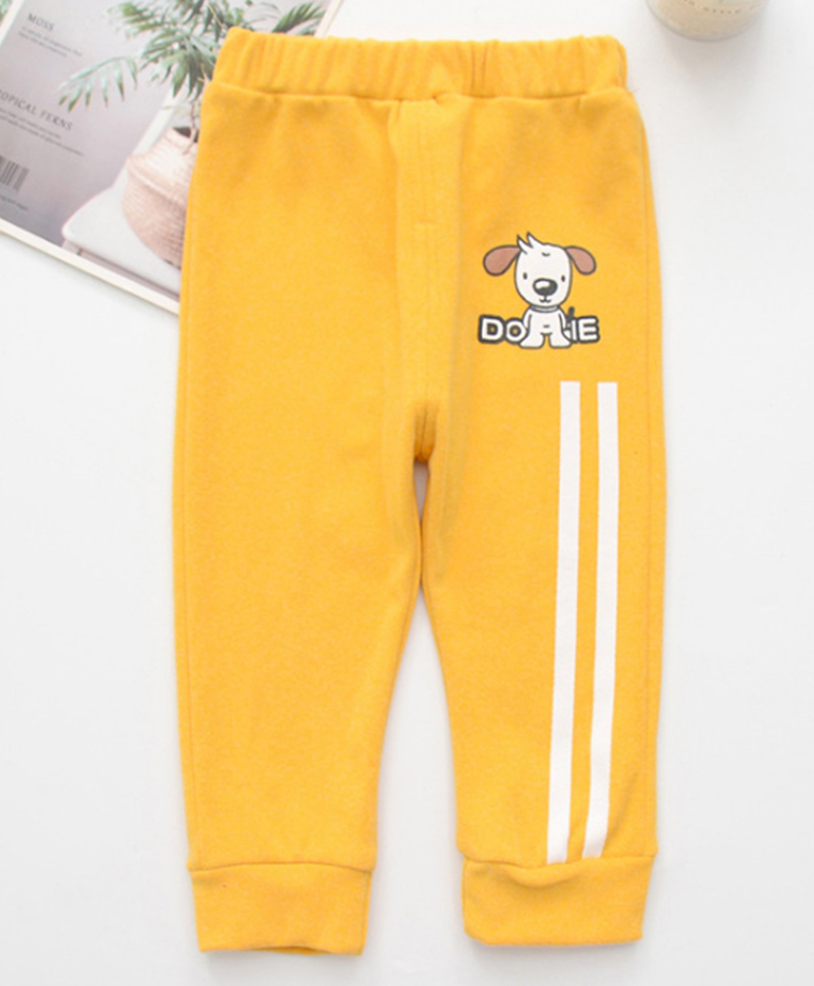 Kookie Kids Full Length Lounge Pant Puppy Print - Yellow-picture-16