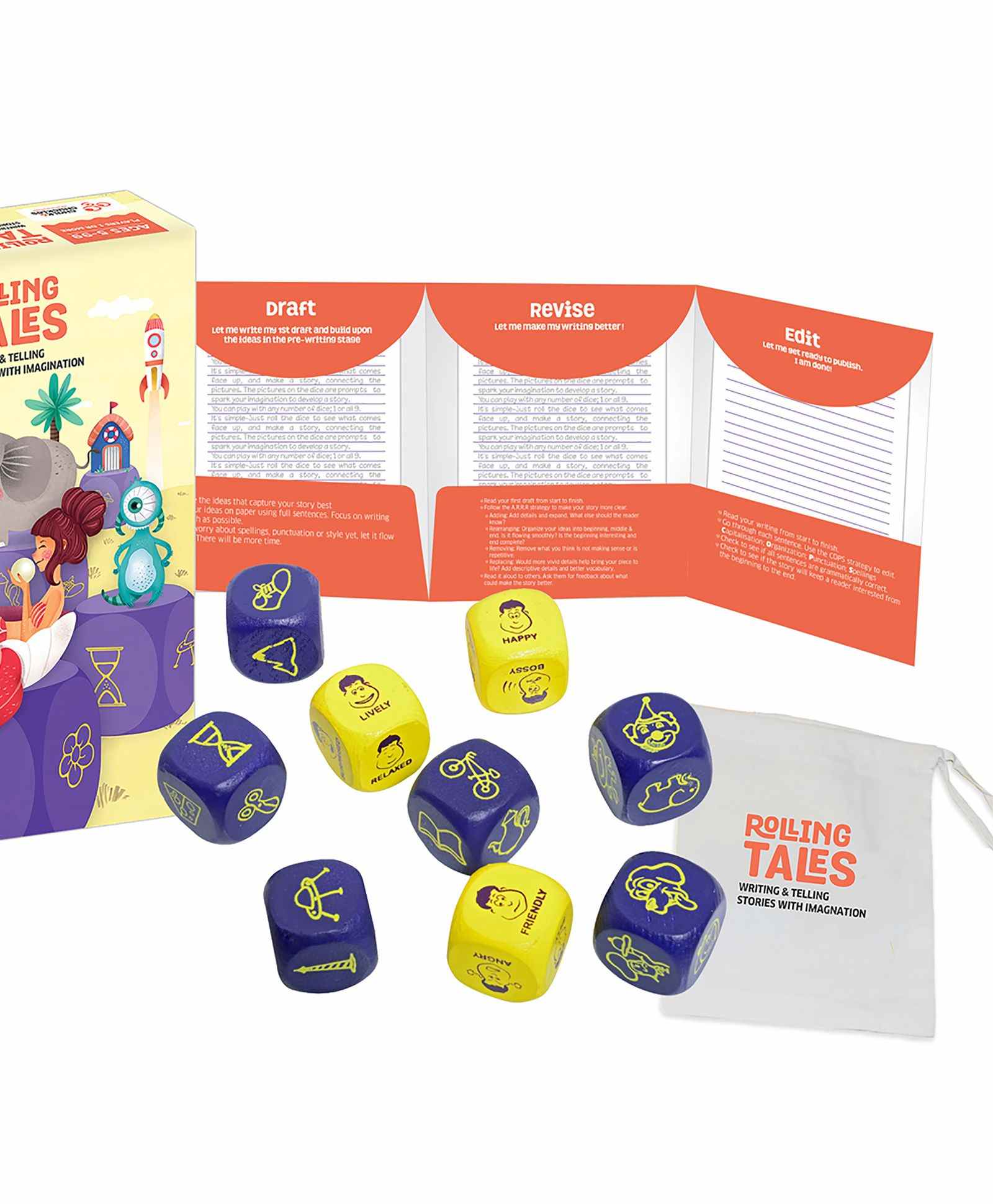 Chalk and Chuckles Rolling Tales Story Telling Game - Multicolour-picture-21