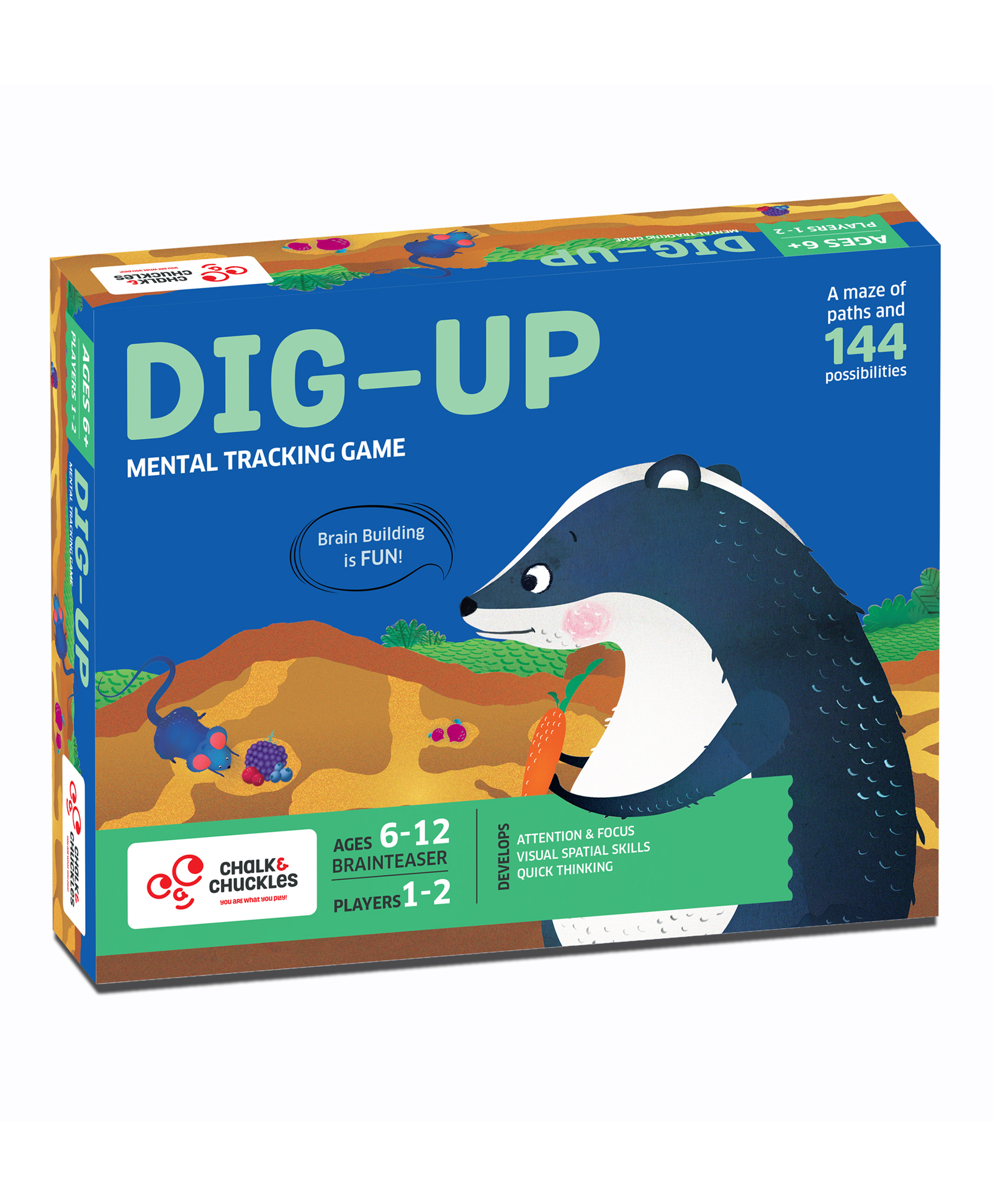 Chalk and Chuckles Dig Up Board Game - Multicolor-picture-16