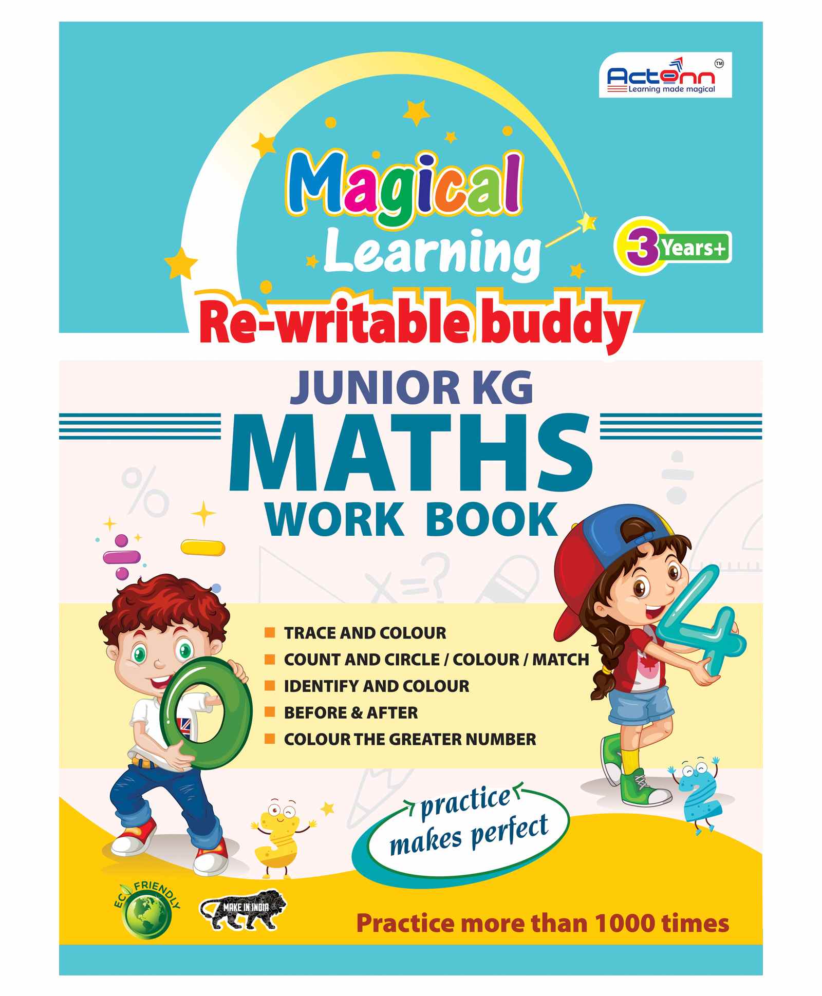 Actonn Re-Writable Maths Work Book - English-picture-23
