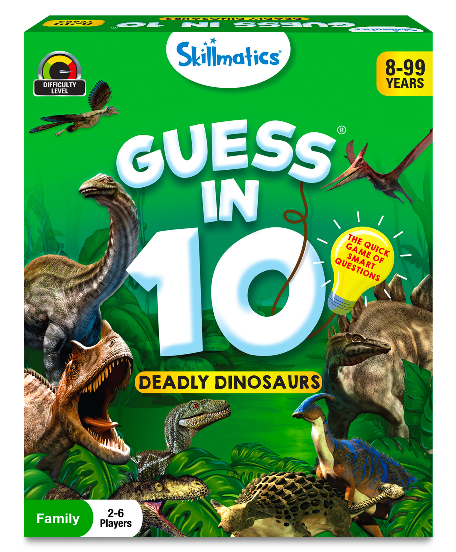 Skillmatics Card Game - Guess in 10 Deadly Dinosaurs Gifts for 8 Year Olds and Up Quick Game of Smart Questions Fun Family Game-picture-27