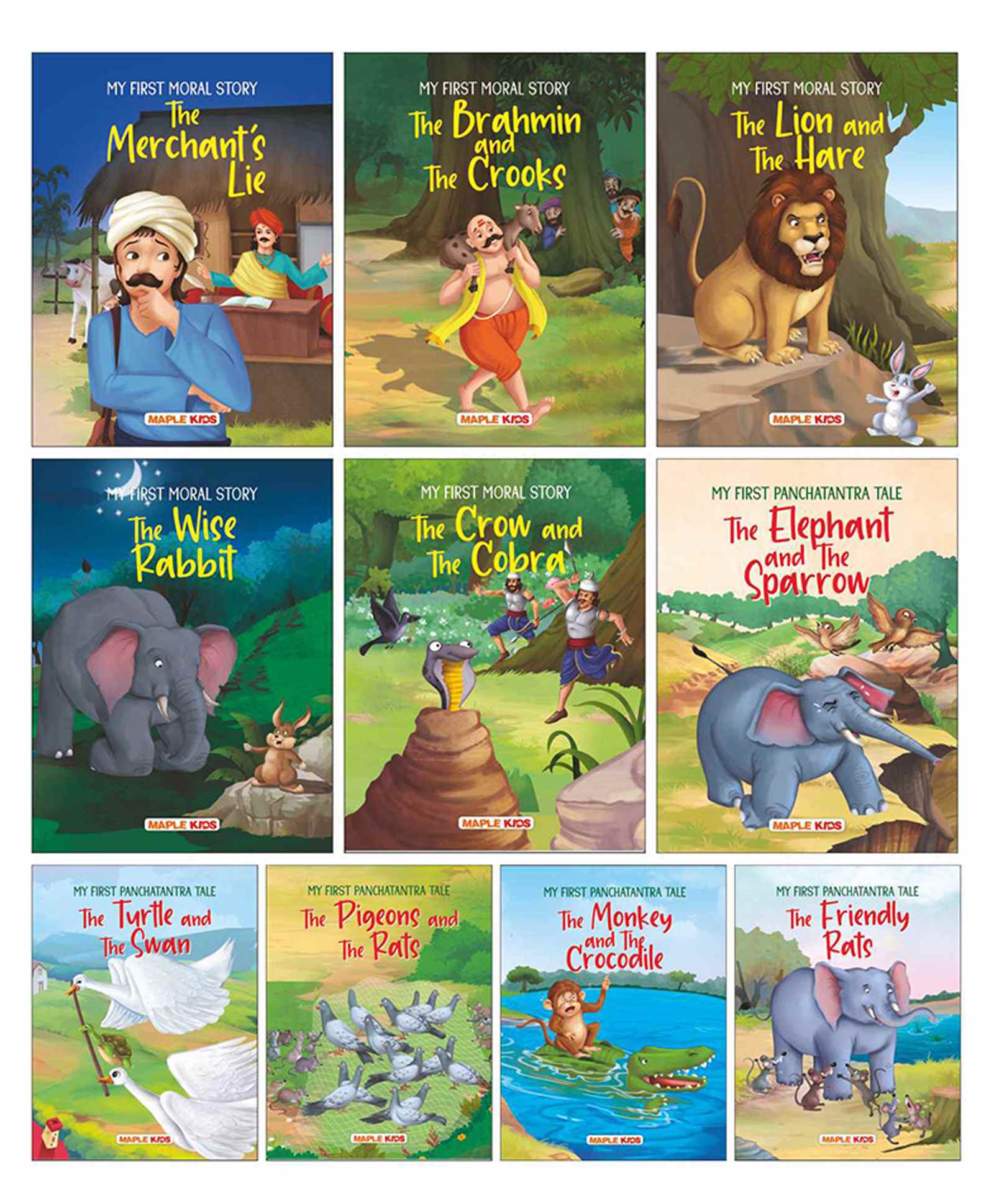 Maple Press My First Panchatantra Moral Story Pack of 10 Books - English  Online in India, Buy at Best Price from  - 8210949