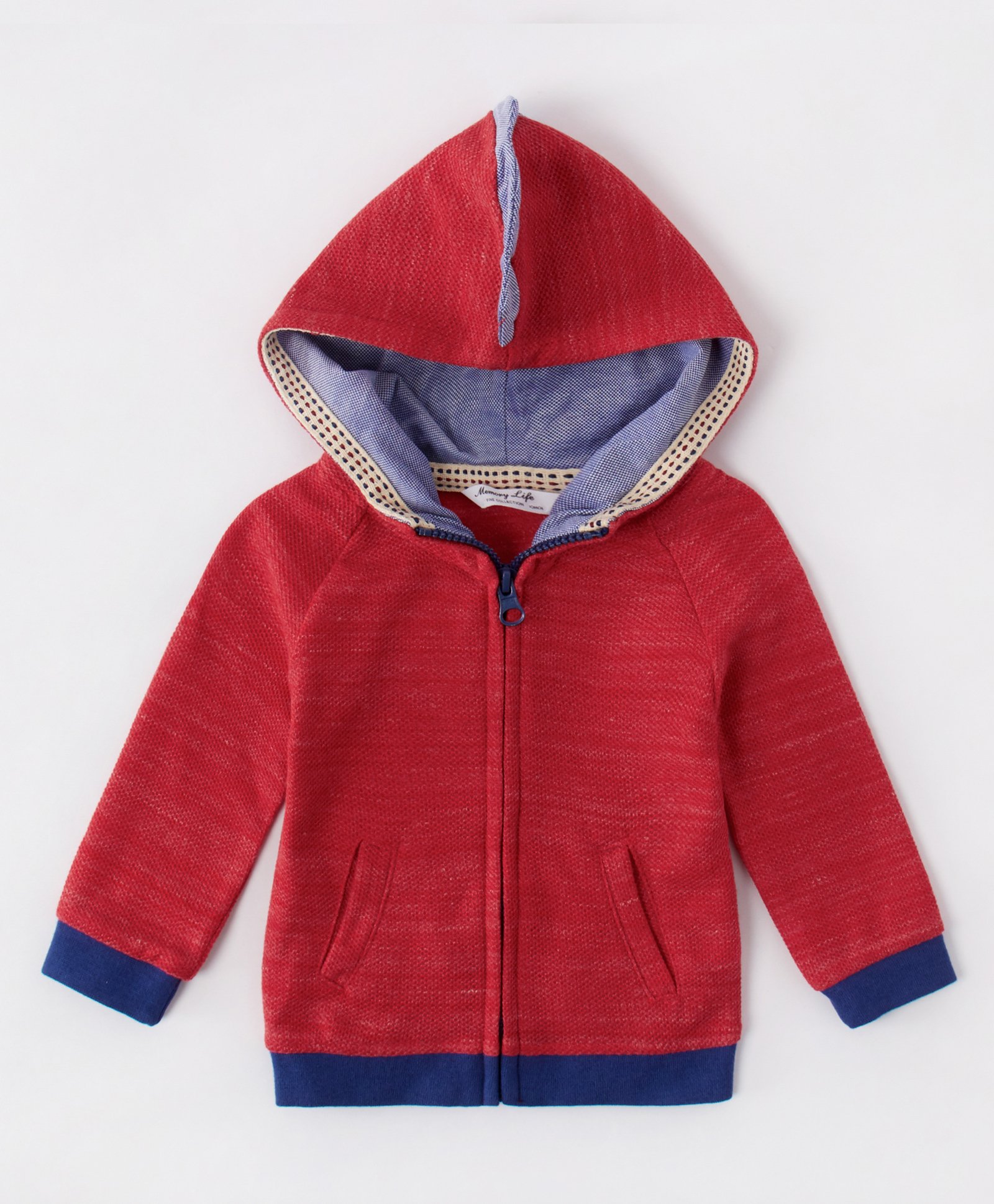Kookie Kids Full Sleeves Hooded Jacket - Red-image-26
