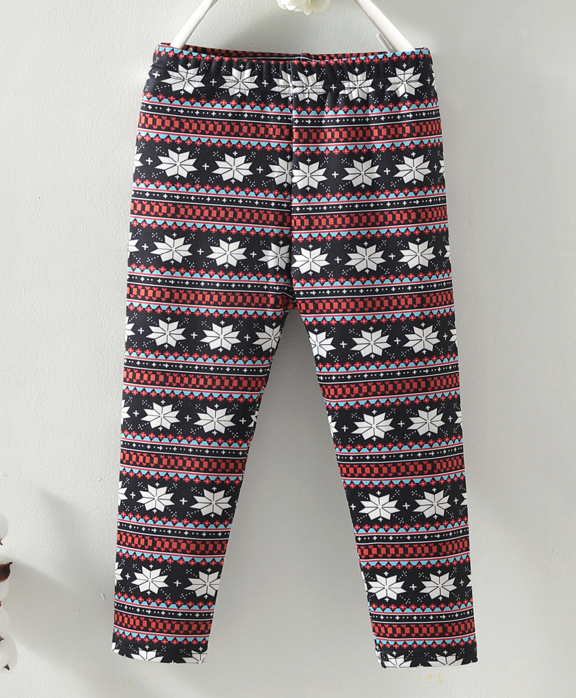 Kookie Kids Full Length Leggings Floral Print - Red-picture-23