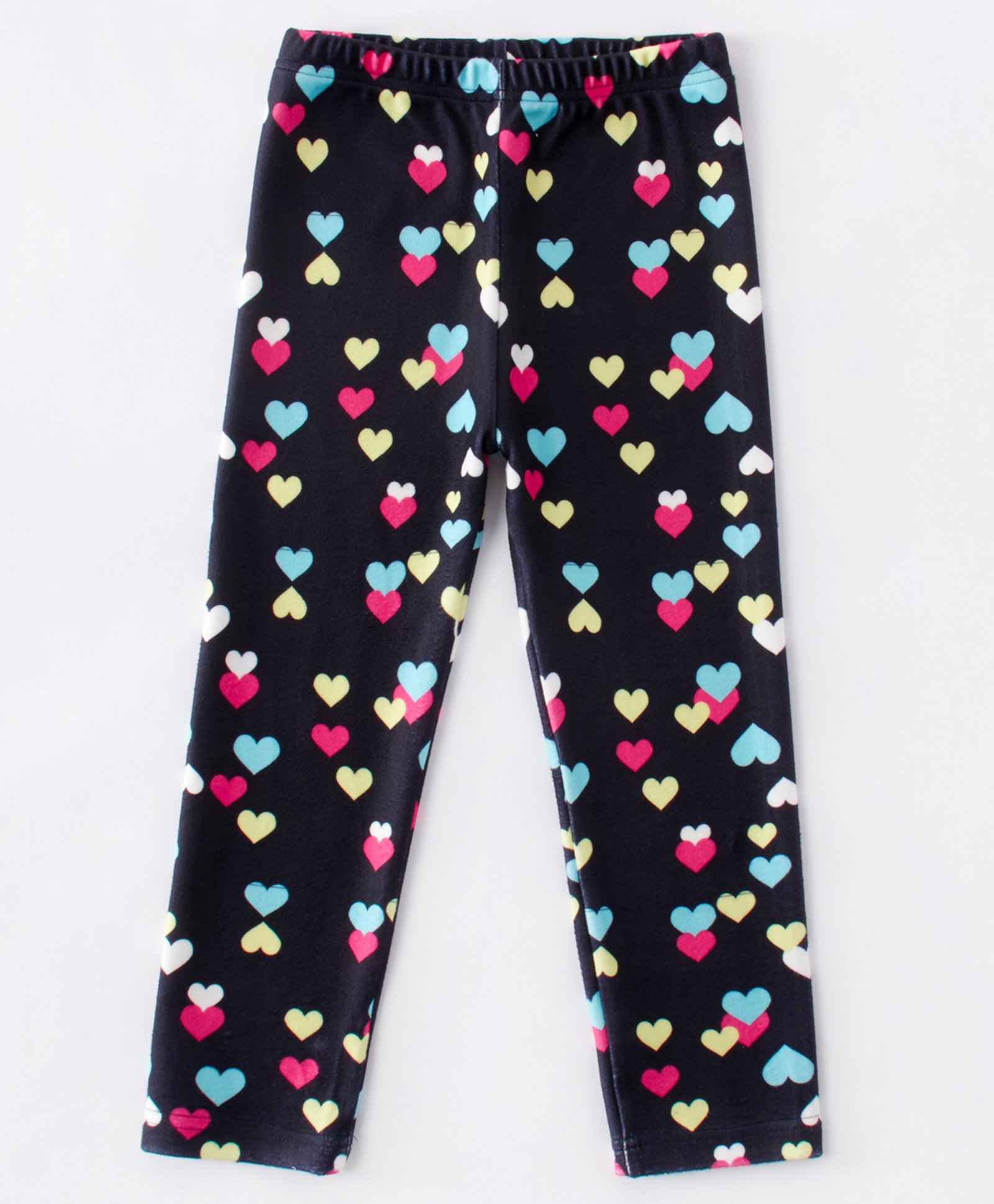 Kookie Kids Full Length Leggings Heart Print - Navy-picture-22