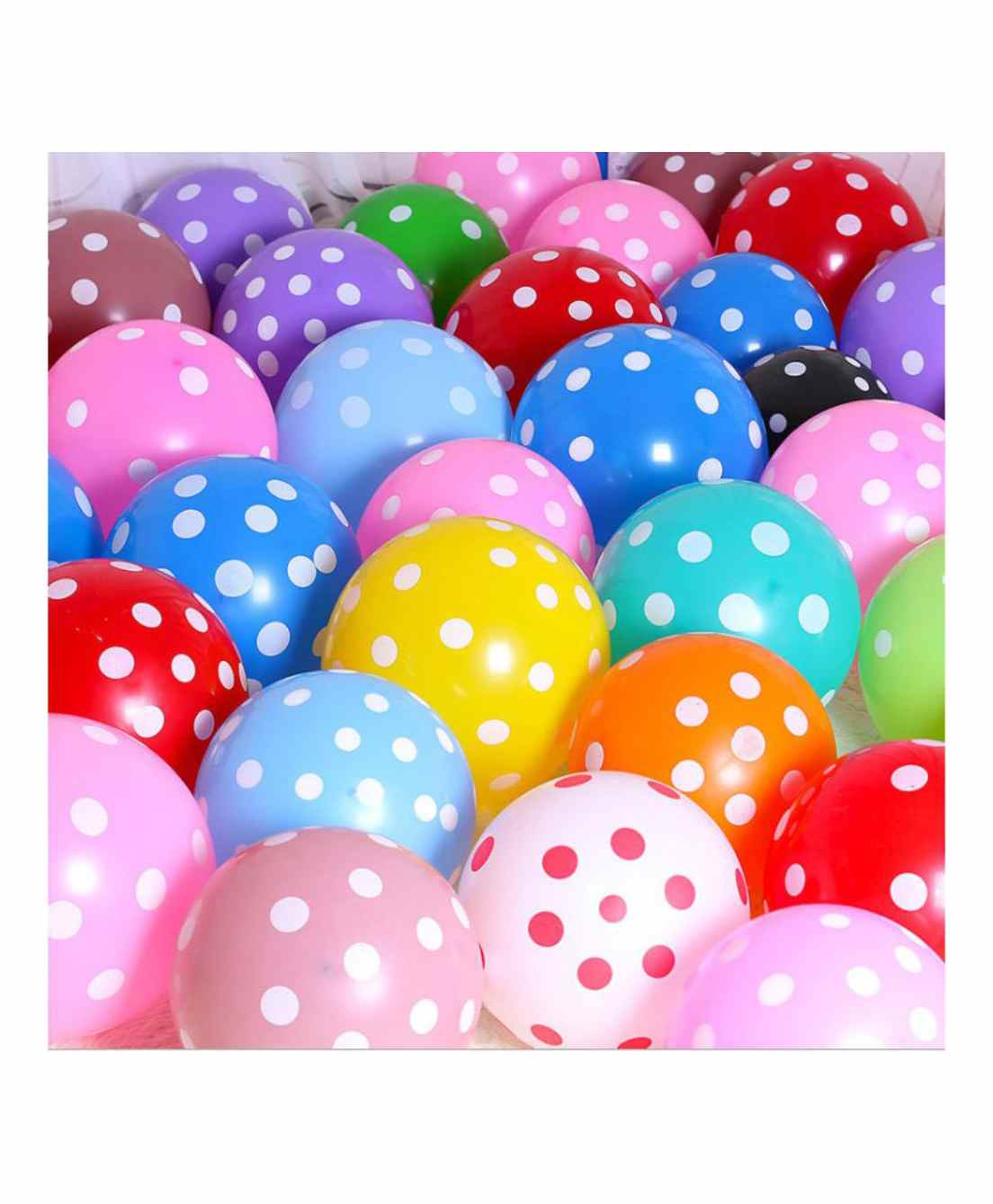Untumble Polka Dotted Party Balloons Multicolor - Pack of 50-image-41