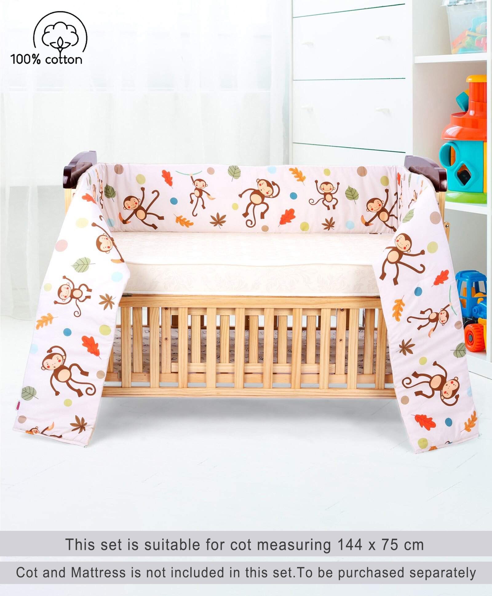 large cot bumper