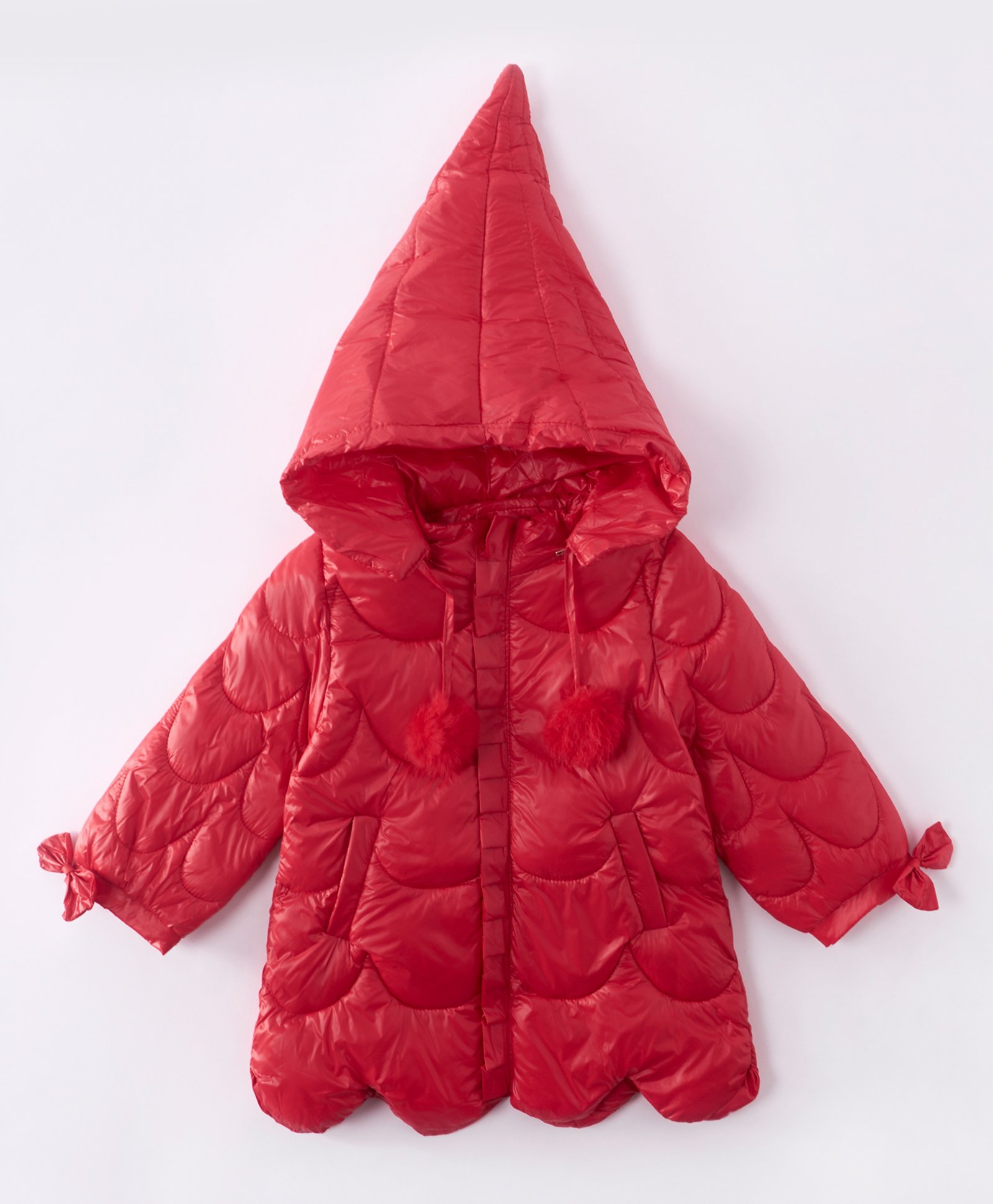 Kookie Kids Full Sleeves Padded Hooded Jacket With Pockets - Red-picture-11