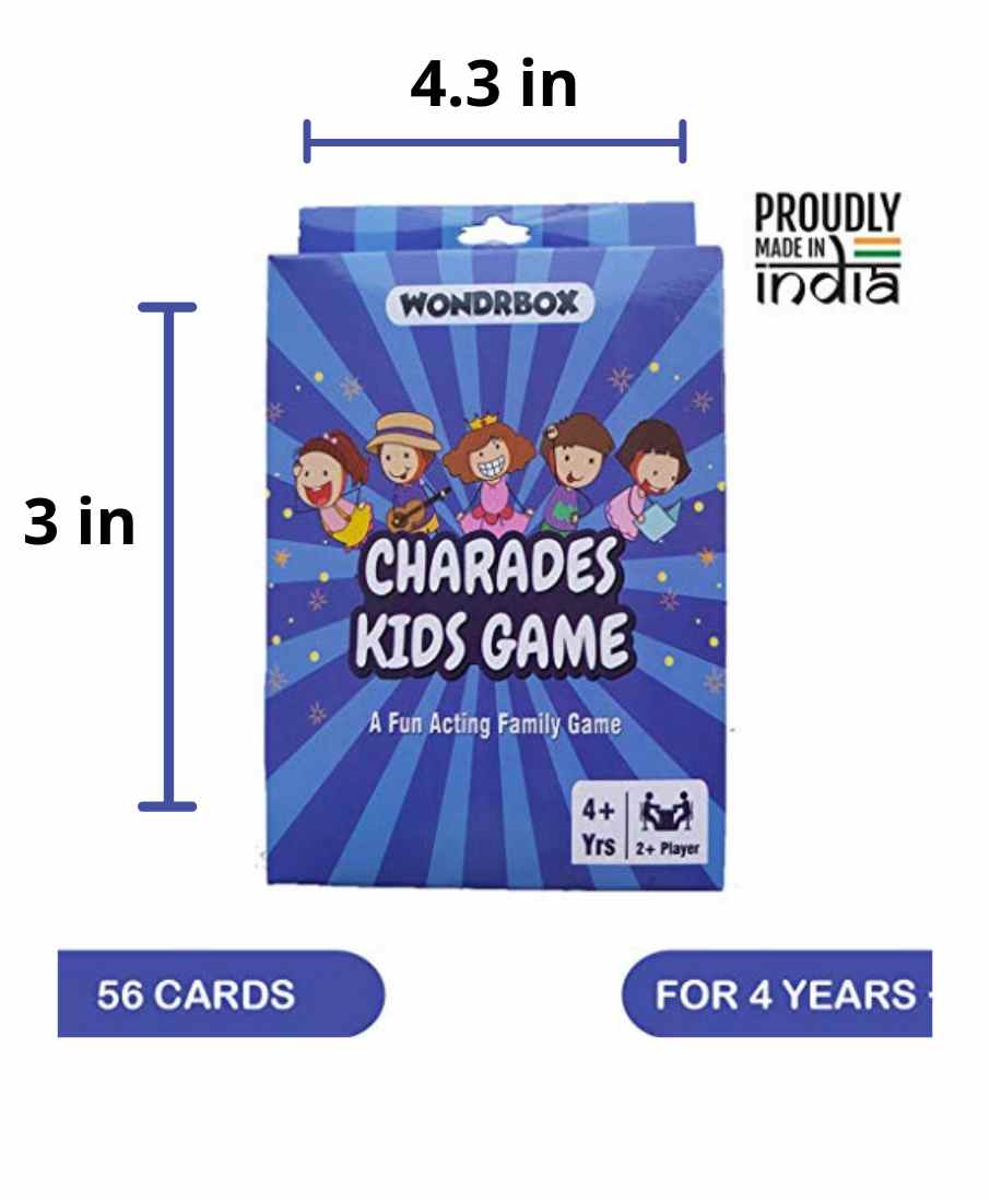 Wondrbox Charades Kids Card Game Multicolour Online India Buy Board Games For 4 10 Years At Firstcry Com 606