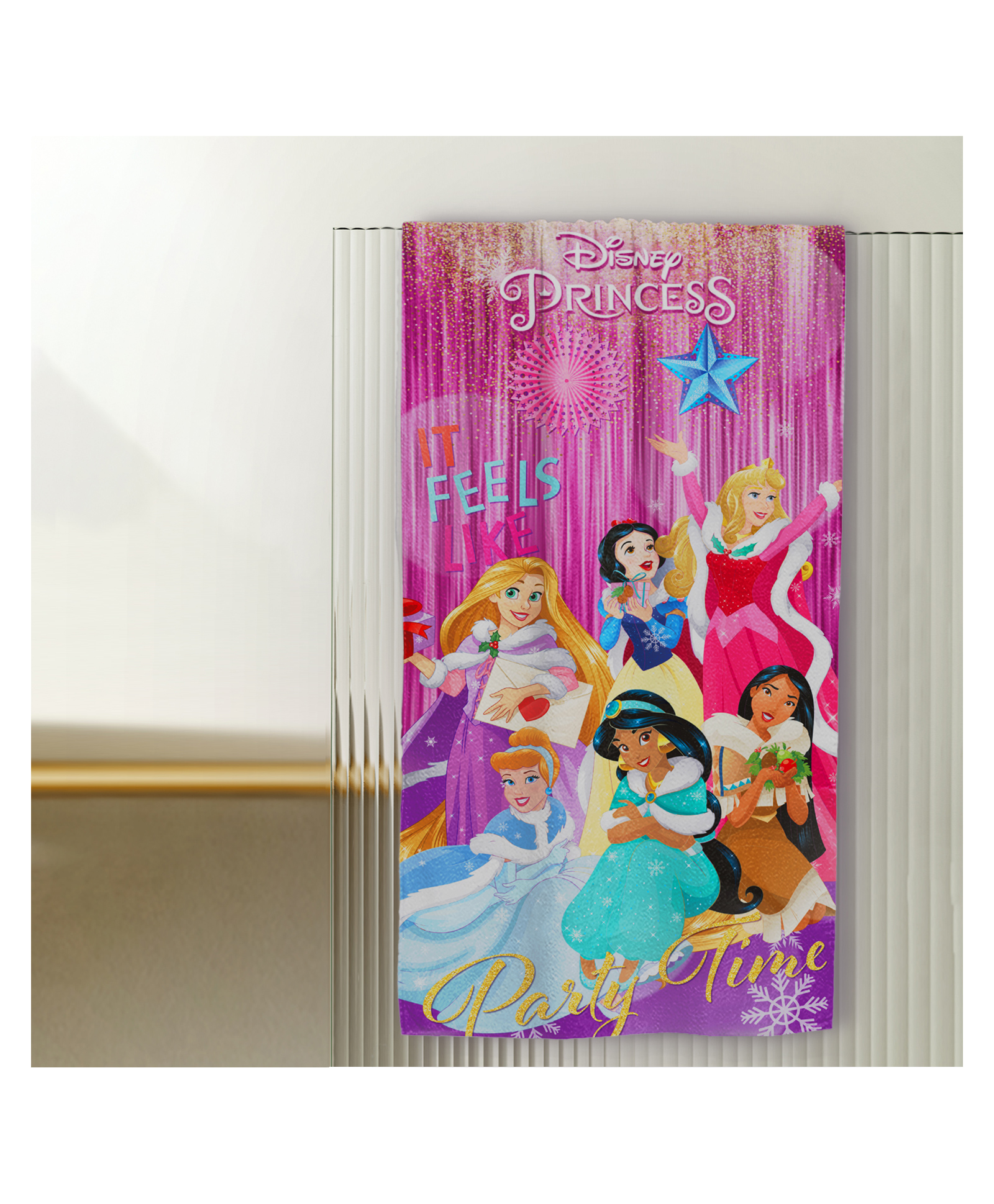 Sassoon Disney Princess Printed Bath Towel with Gift Box - Multicolor-image-40