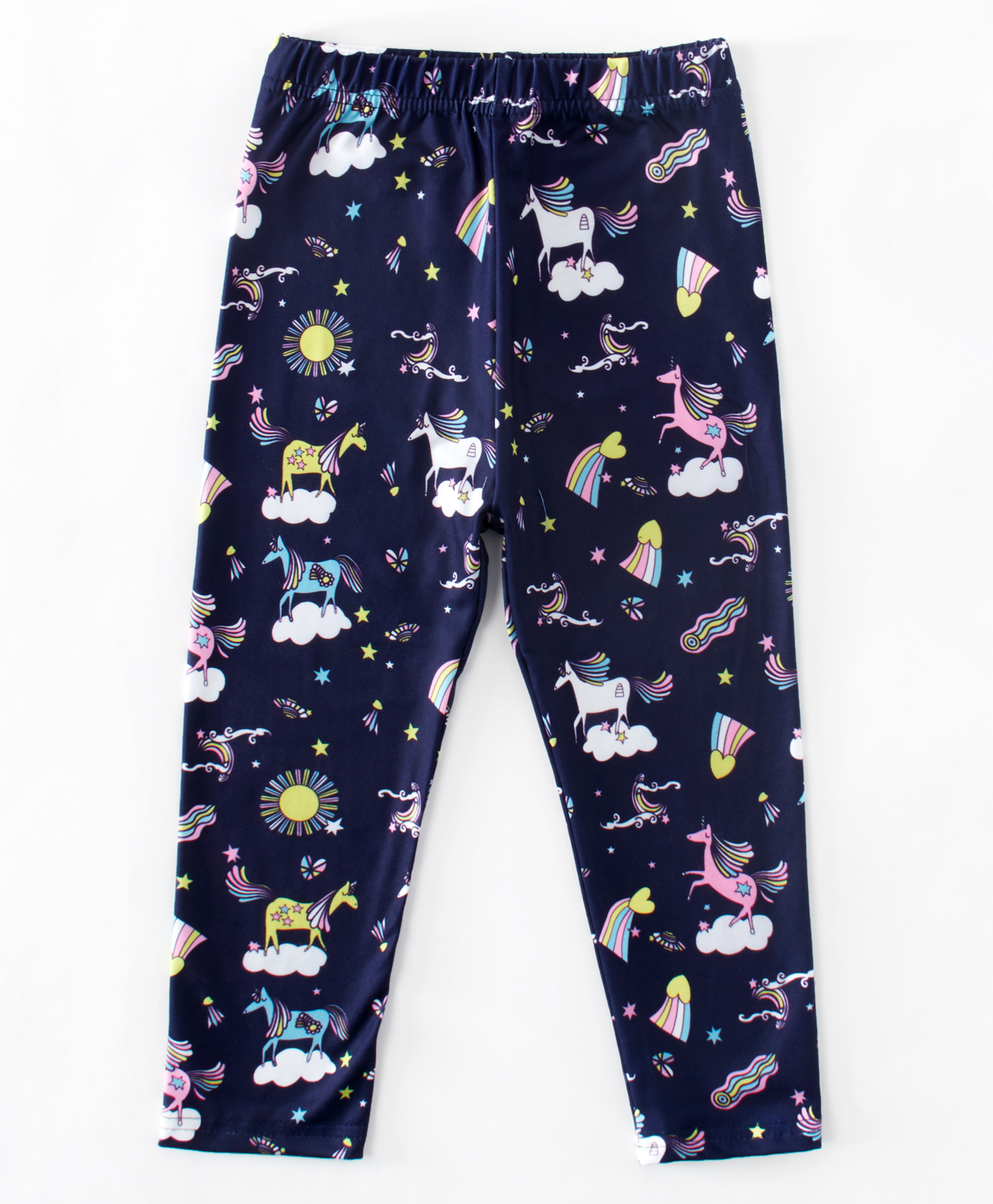 Kookie Kids Full Length Leggings Unicorn Print - Navy Blue-picture-16