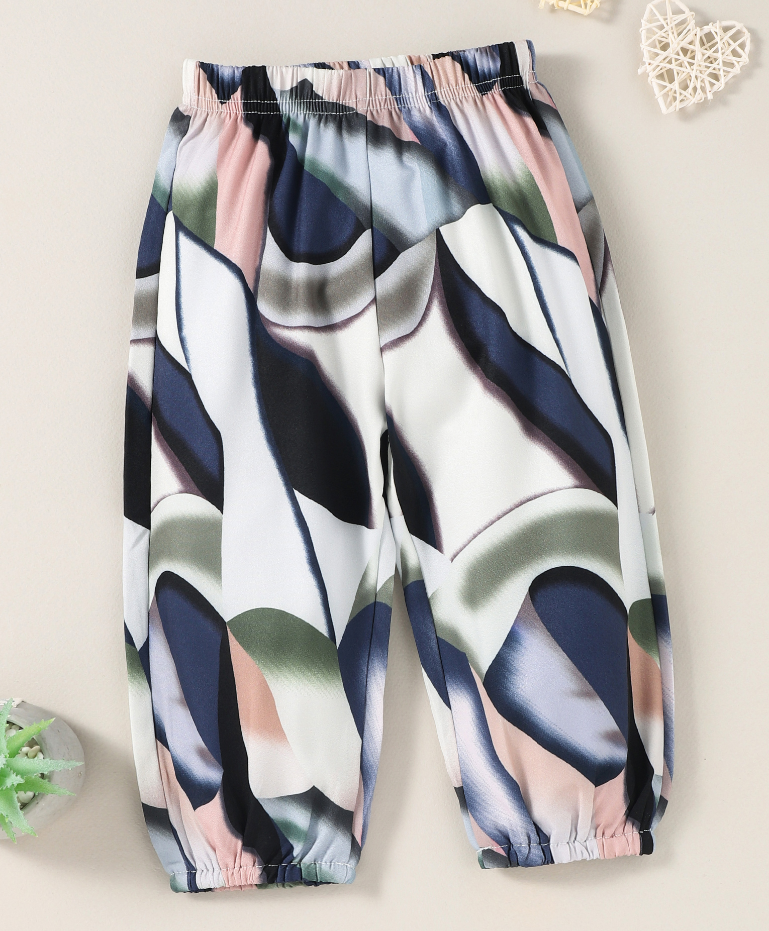 Kookie Kids Full Length Lounge Pant Abstract Print - Blue-picture-11