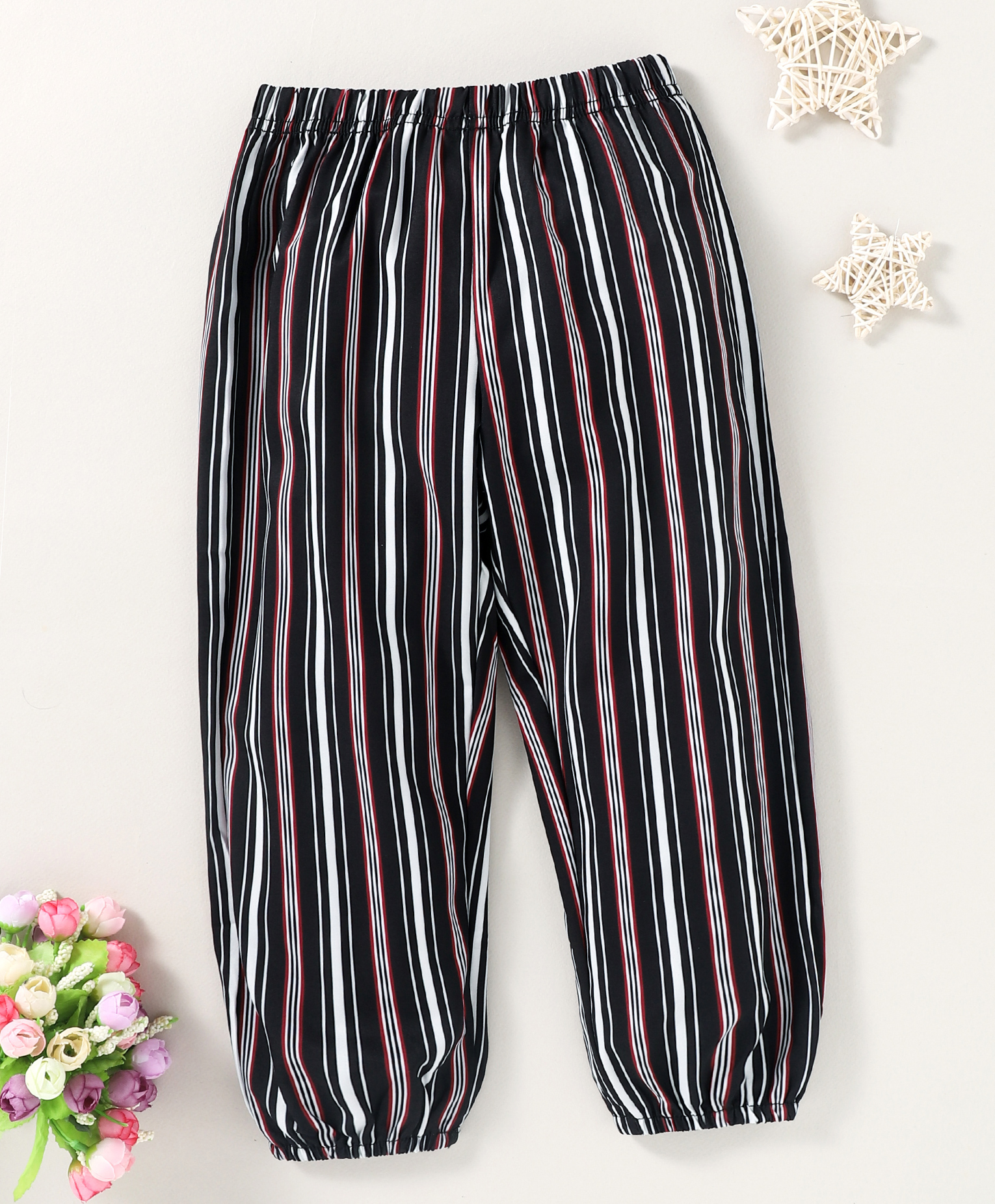 Kookie Kids Full Length Striped Lounge Pant - Black-picture-25