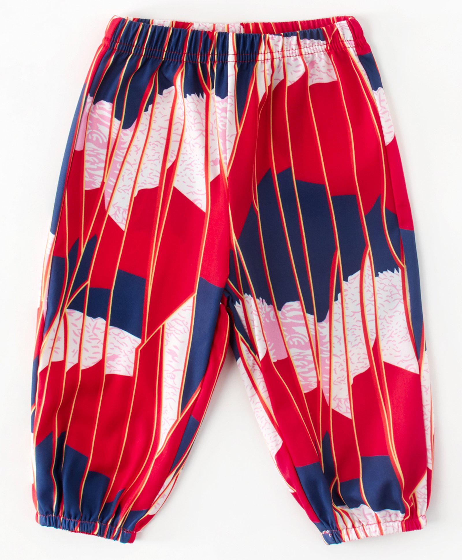 Kookie Kids Full Length Lounge Pant Abstract Print - Red-picture-21