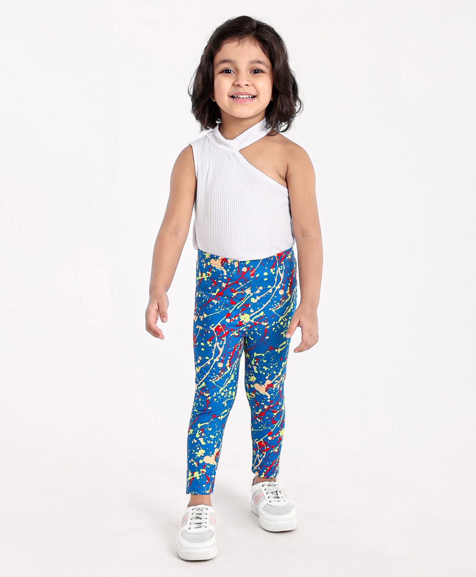 Kookie Kids Full Length Lounge Pant Floral Print - Navy-picture-36