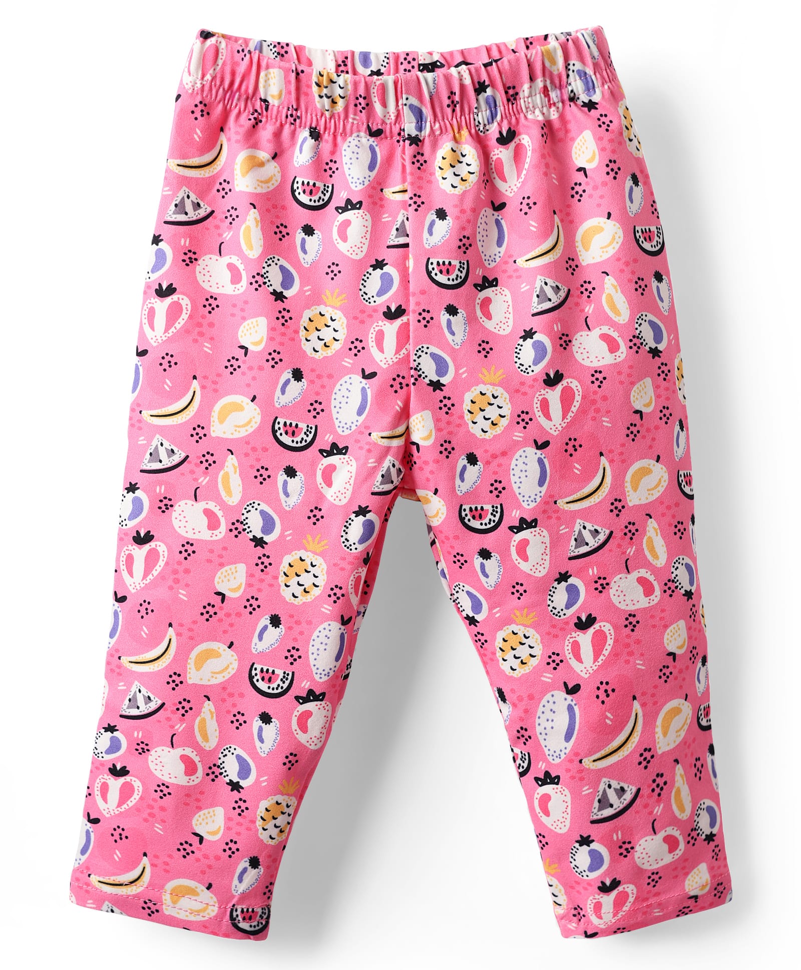 Kookie Kids Full Length Fruit Printed Leggings - Pink-picture-28