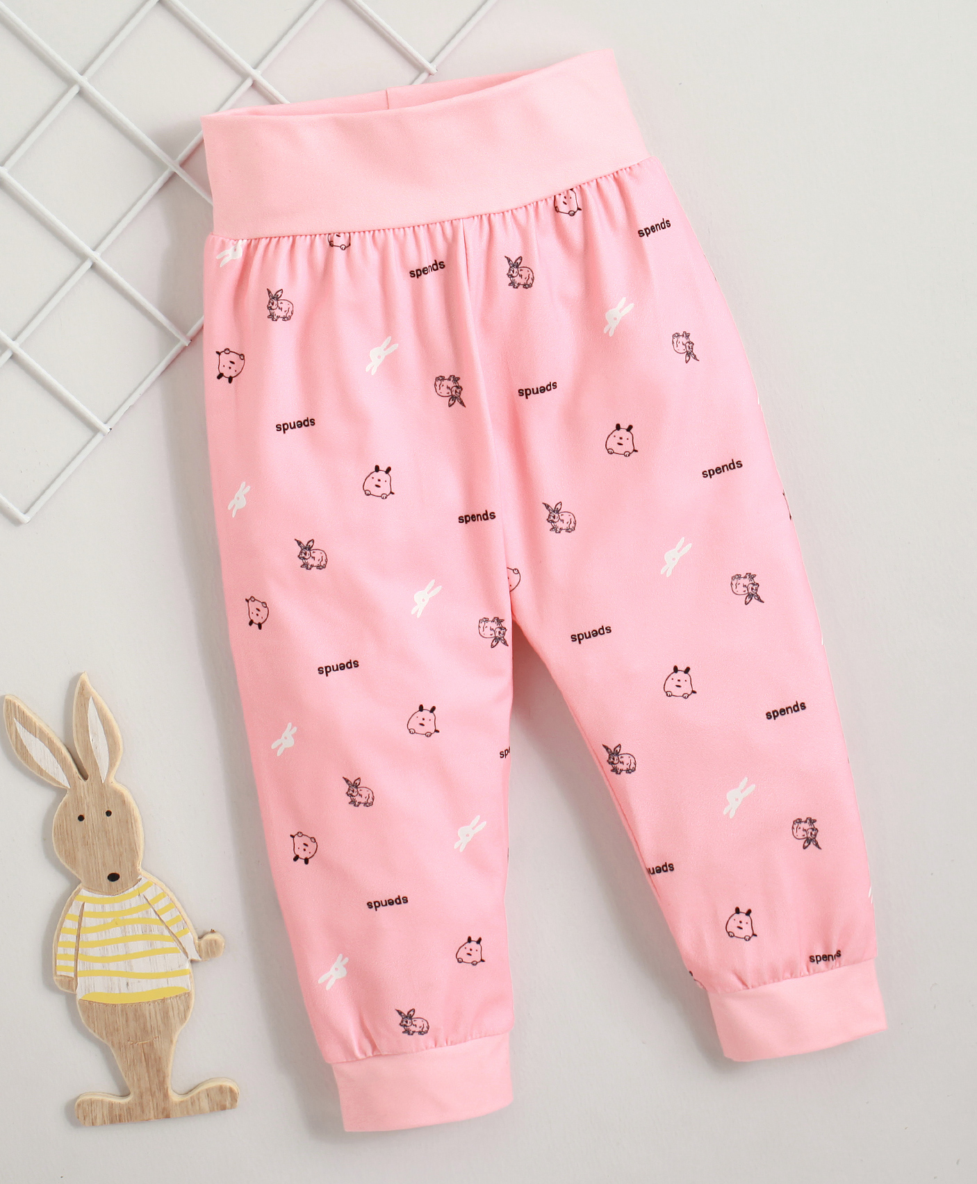 Kookie Kids Full Length Lounge Pant Animal Print - Pink-picture-13