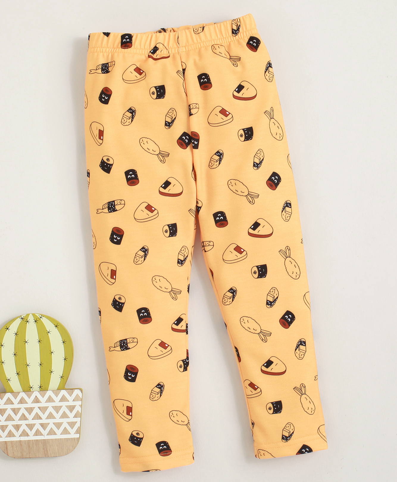 Kookie Kids Full Length Lounge Pant Multi Print - Yellow-picture-13