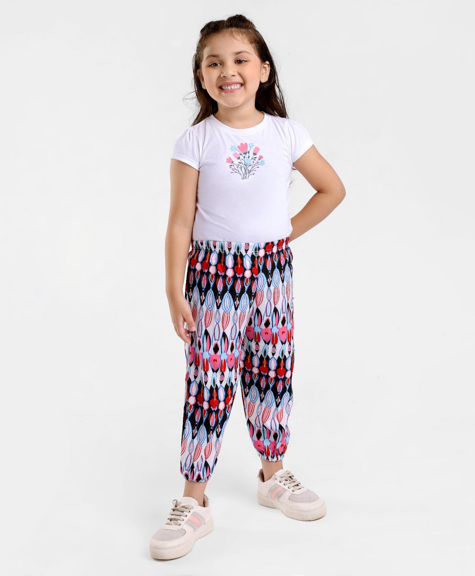 Kookie Kids Full Length Leggings Multi Print - Multicolor-picture-26