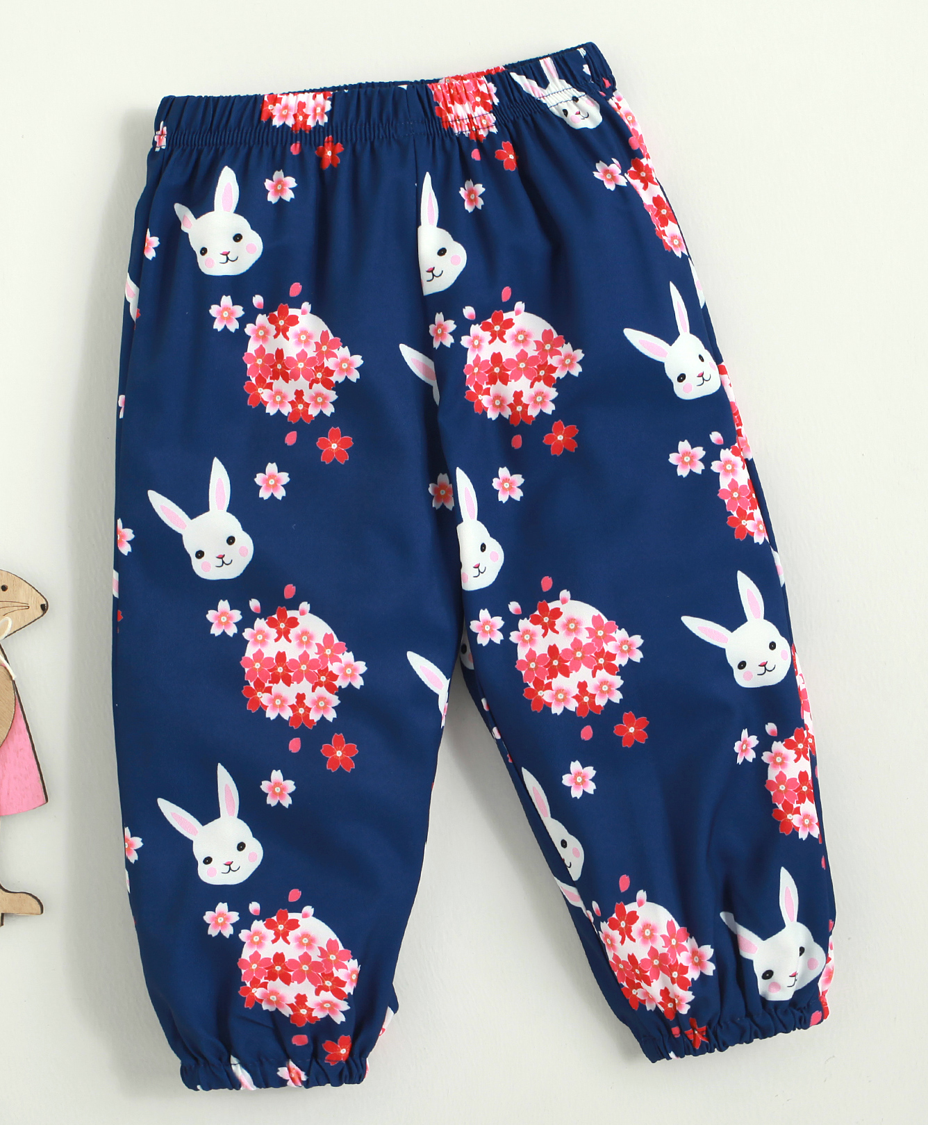 Kookie Kids Full Length Lounge Pant Bunny Print - Blue-picture-27