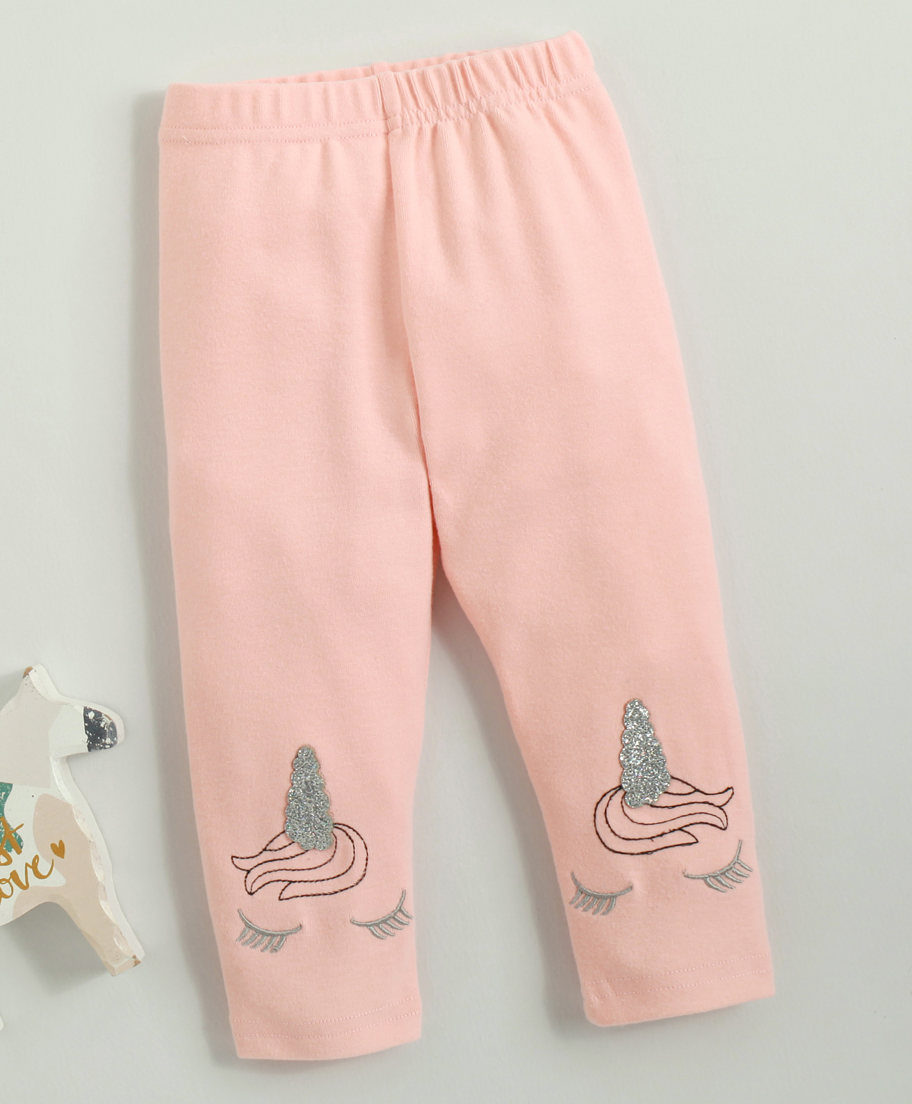 Kookie Kids Full Length Leggings Unicorn Print - Pink-image-21